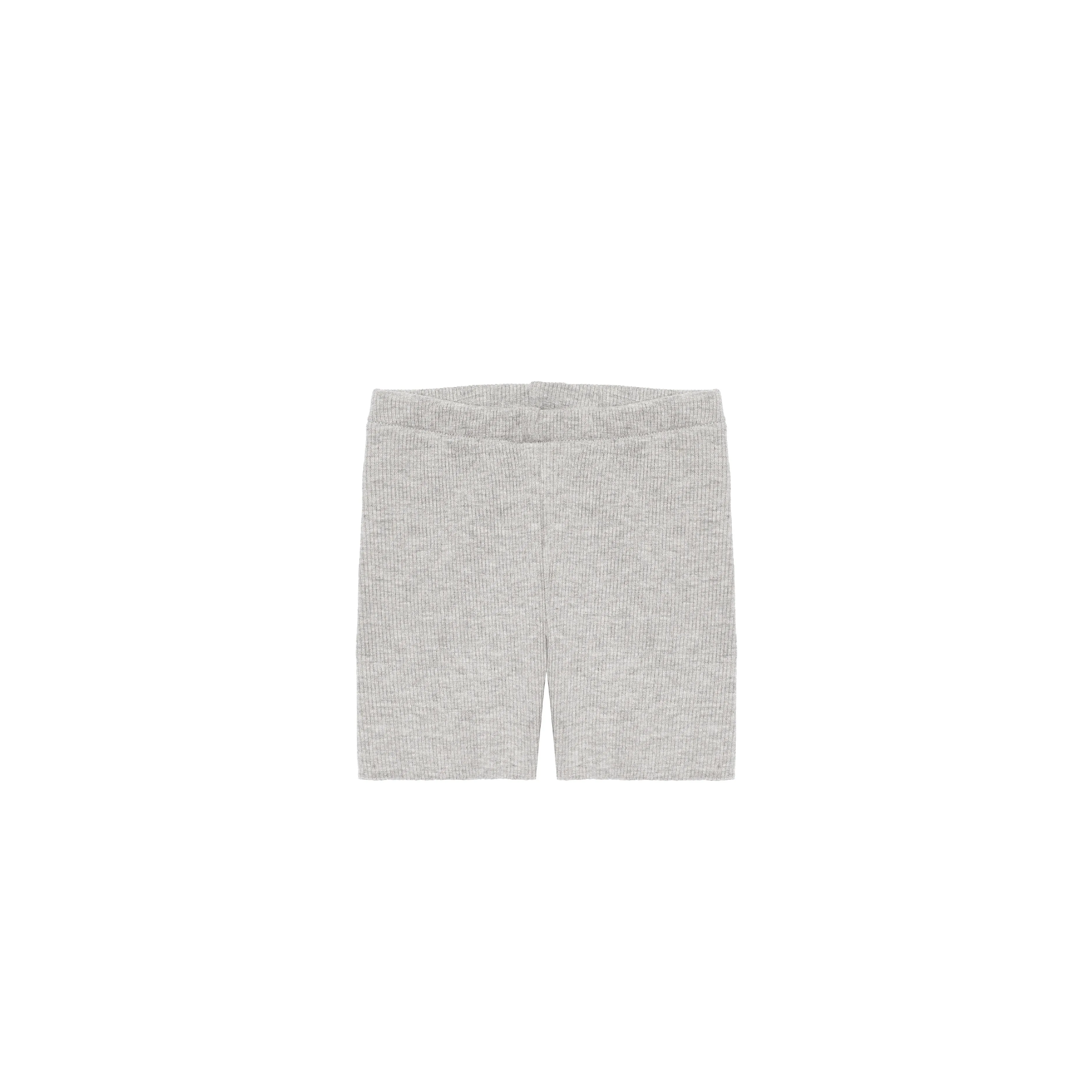Carey Ribbed Shorts (Light Grey)