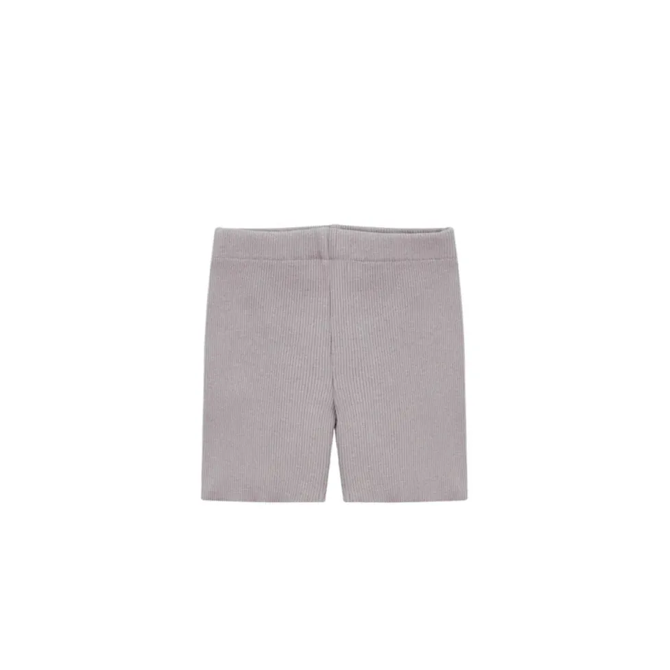 Carey Ribbed Shorts (Stone)