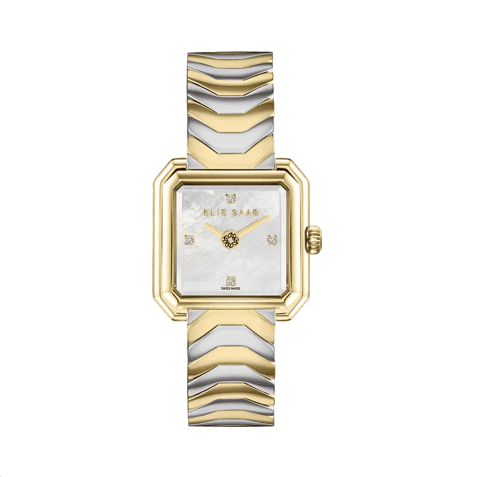 CARRÉ STAINLESS STEEL & GOLD PLATED