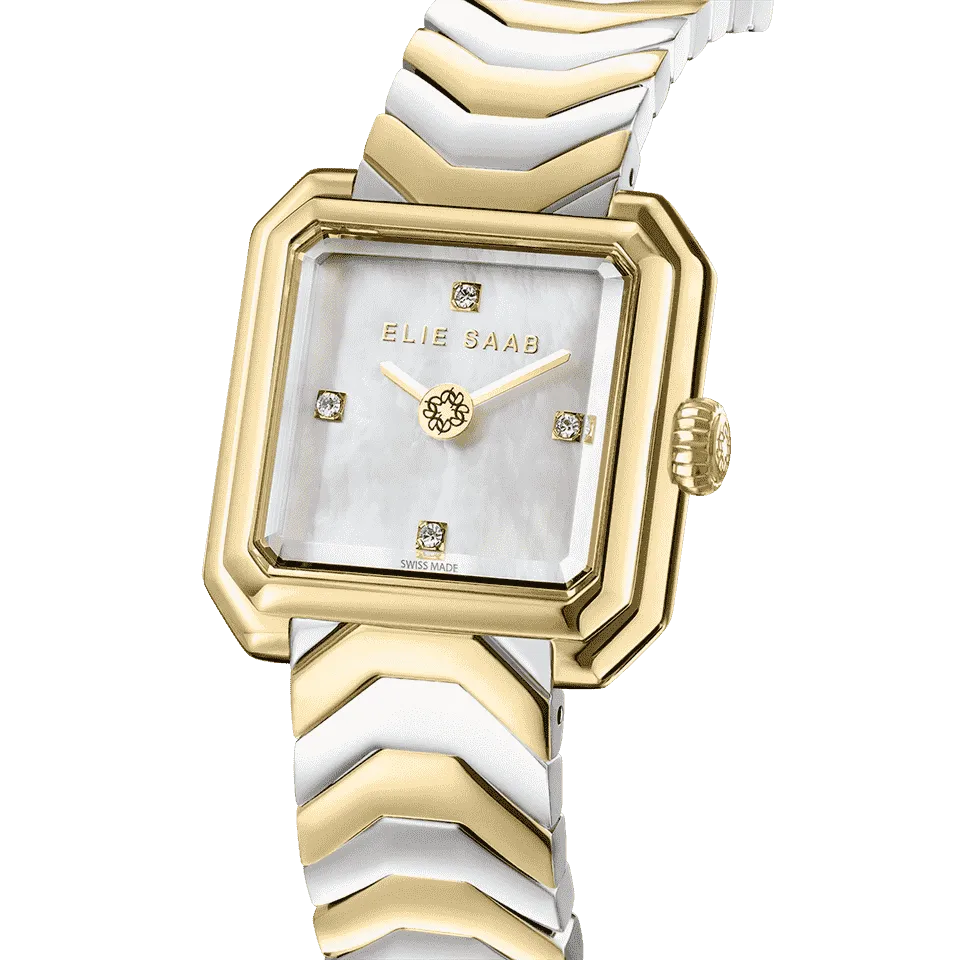 CARRÉ STAINLESS STEEL & GOLD PLATED