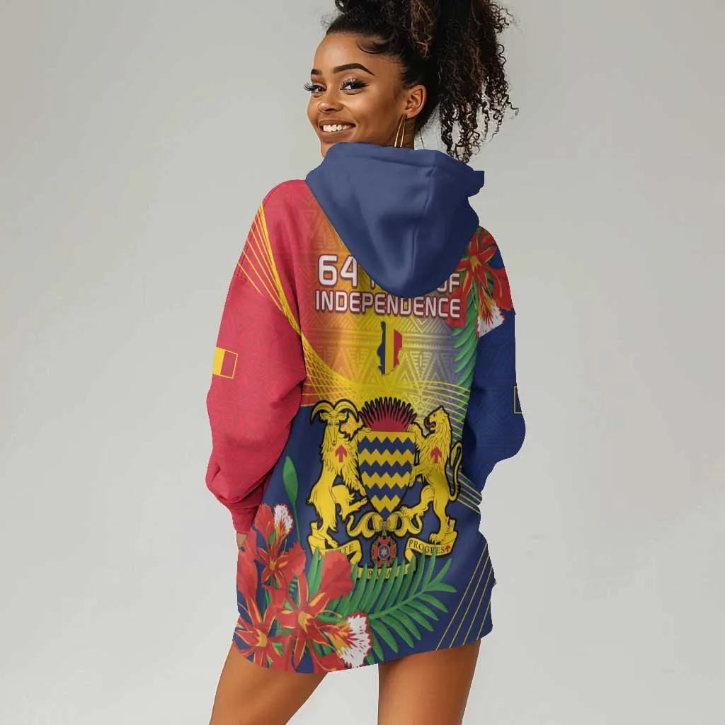 Chad Independence Day Hoodie Dress Happy 64 Years Of Independence LT14