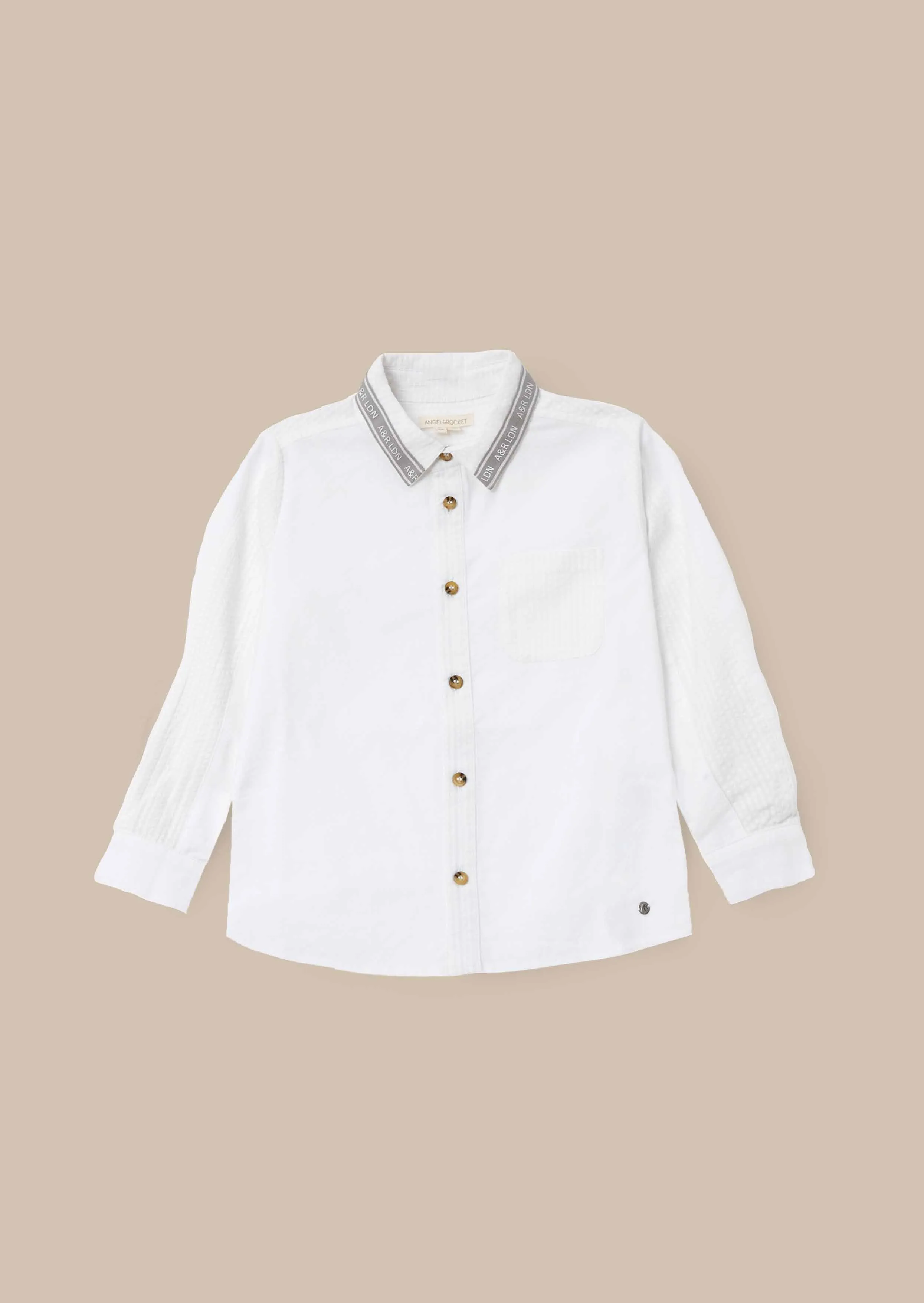 Chase White Textured Block Shirt