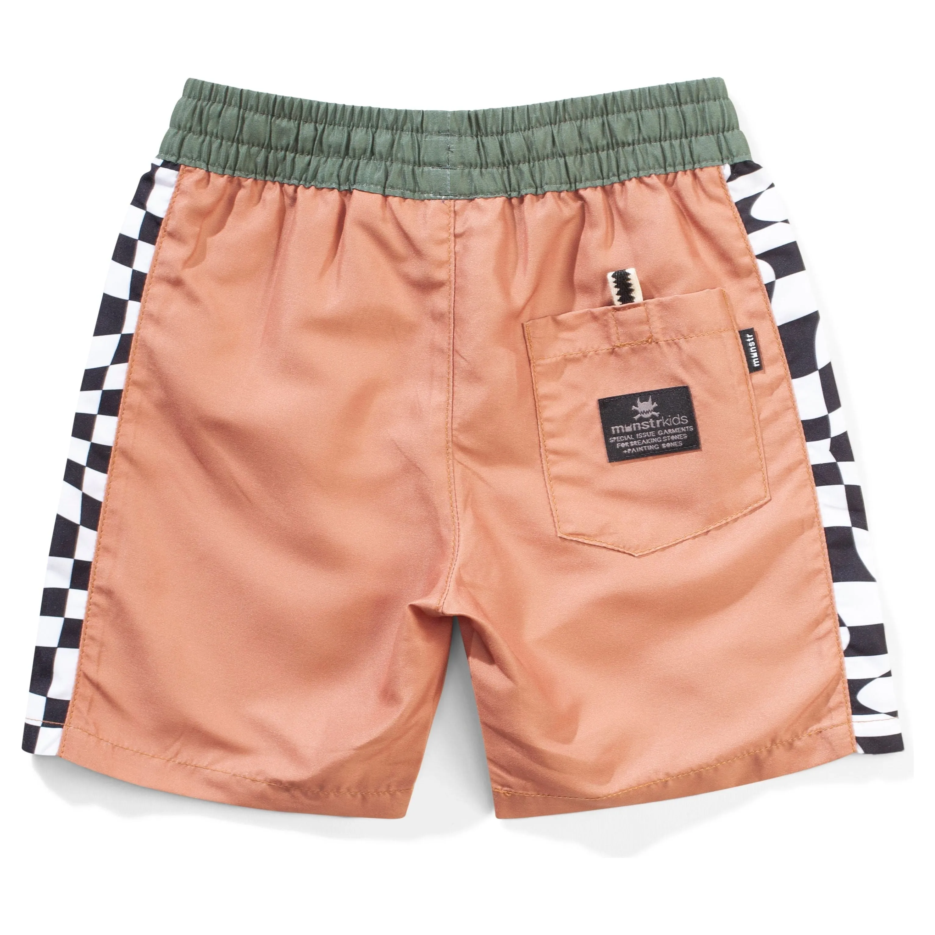 Checkdown Bshort - Lt Mustard