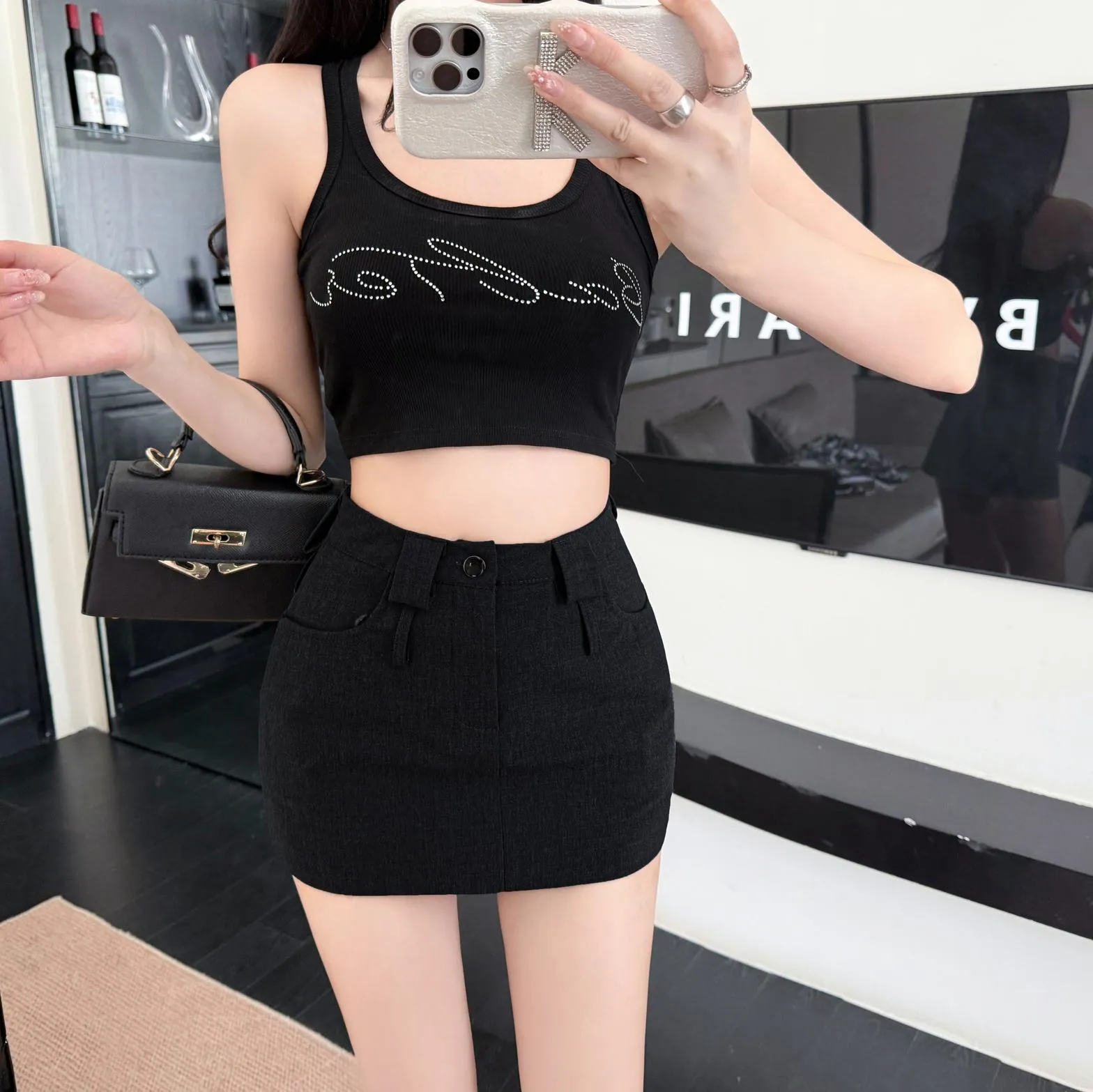 Chic A-line Solid Bodycon Skirt Perfect for Women