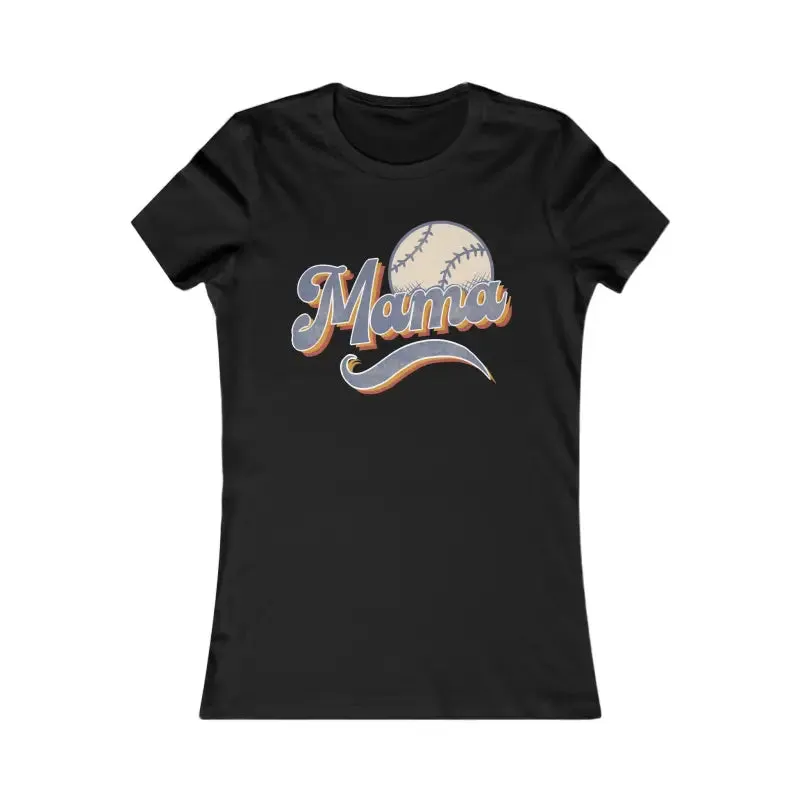 Chic Baseball Mama Favorite Tee for Game Day Style