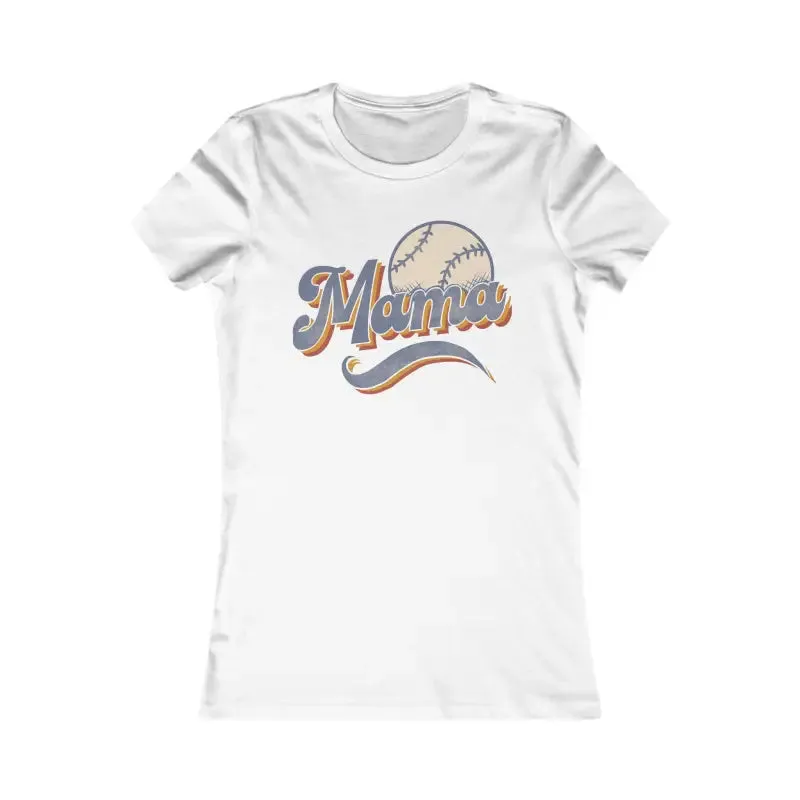 Chic Baseball Mama Favorite Tee for Game Day Style