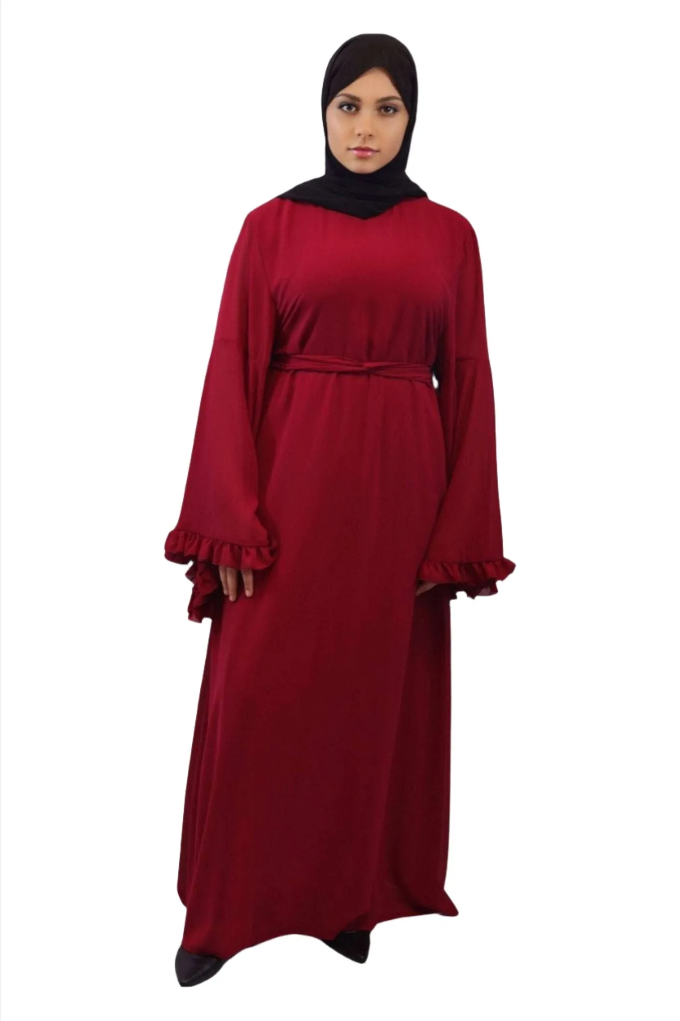 Chiffon Lined Maxi Dress-Wafa