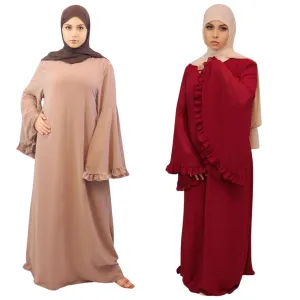 Chiffon Lined Maxi Dress-Wafa