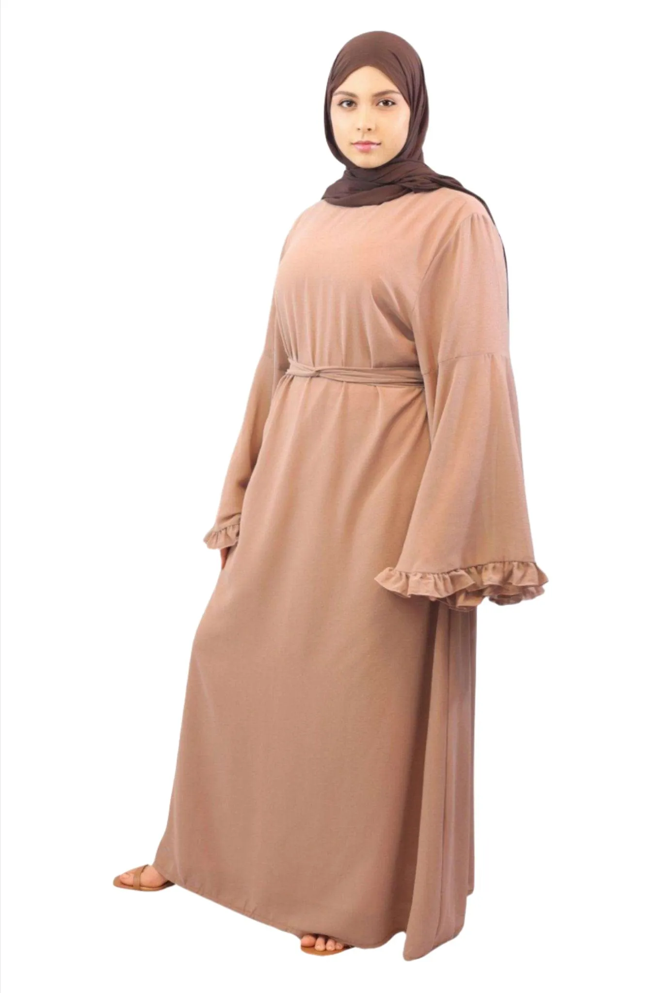 Chiffon Lined Maxi Dress-Wafa