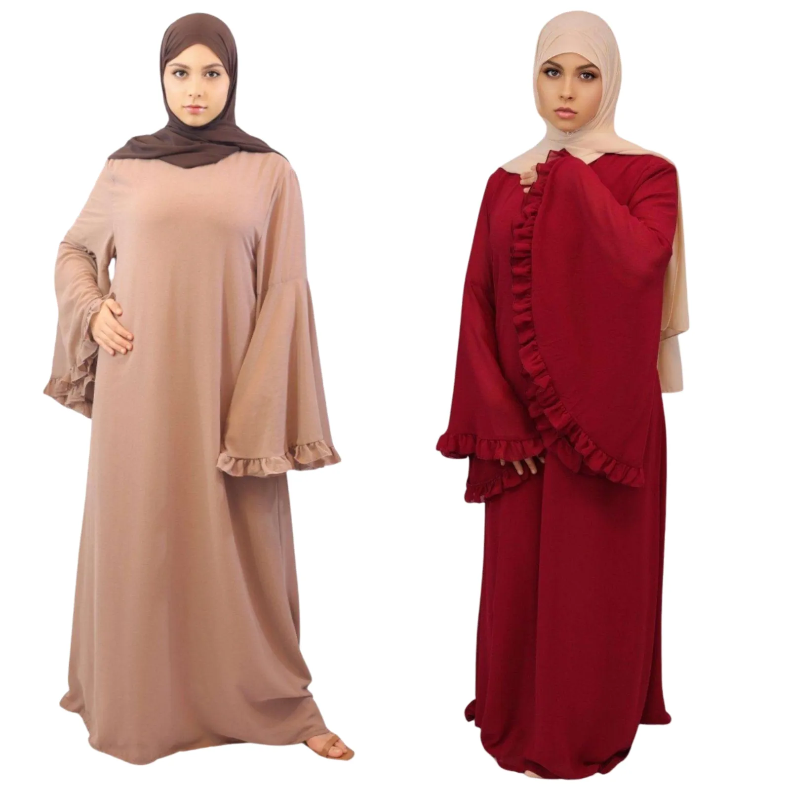 Chiffon Lined Maxi Dress-Wafa