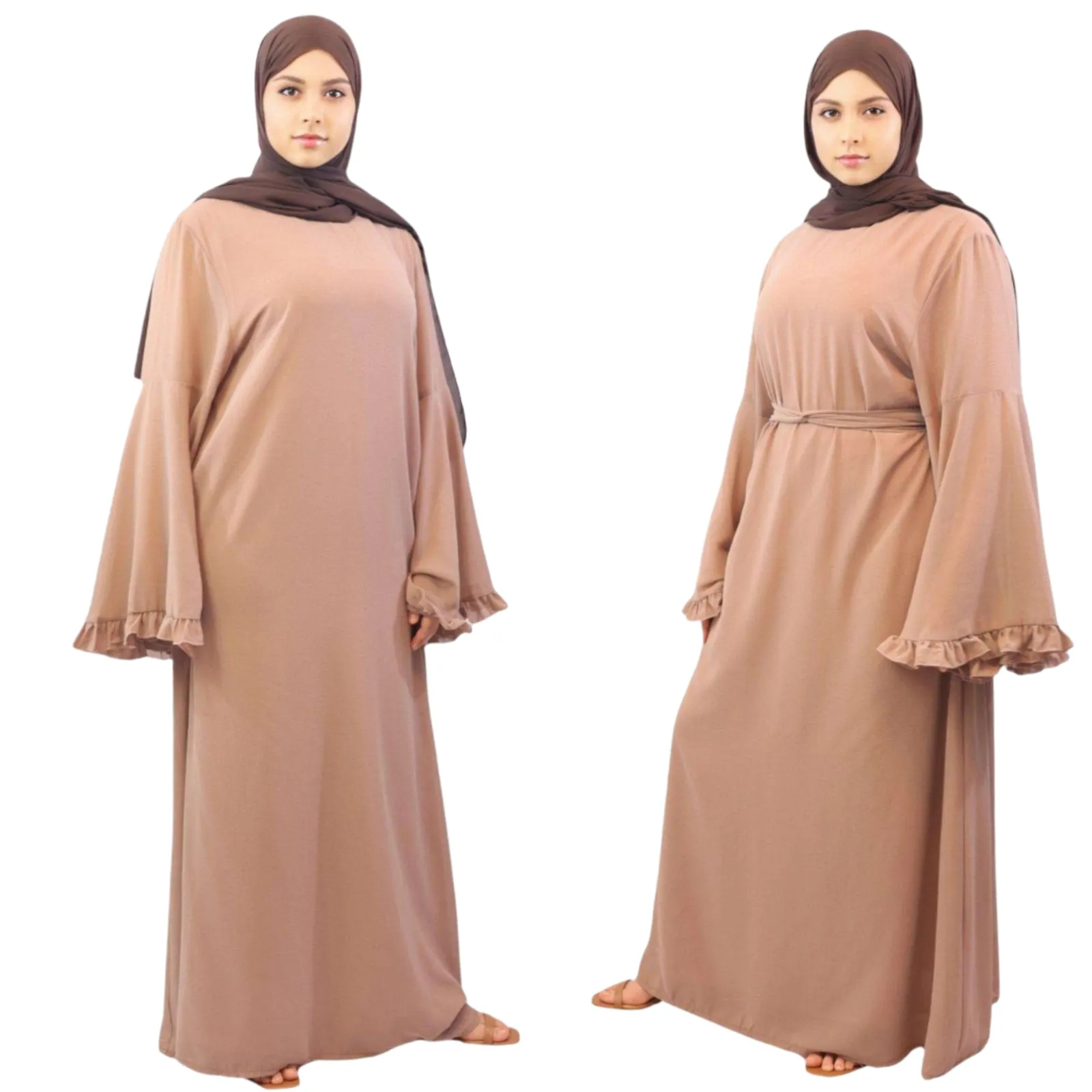 Chiffon Lined Maxi Dress-Wafa