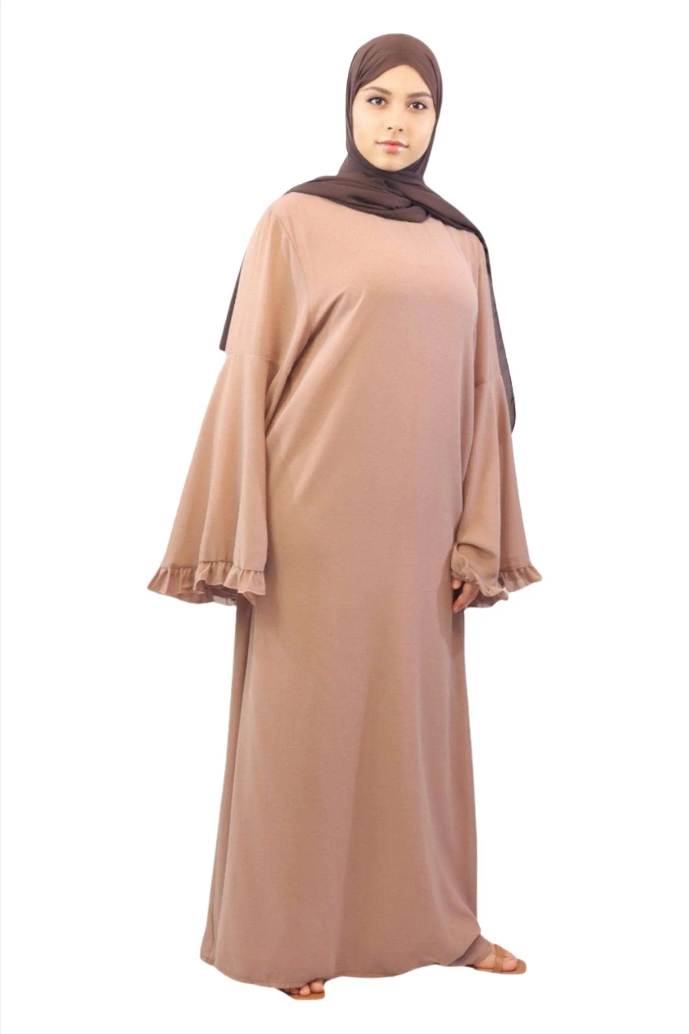 Chiffon Lined Maxi Dress-Wafa