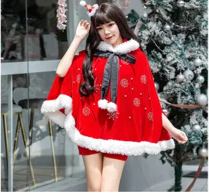 christmas hooded dress  KF83129