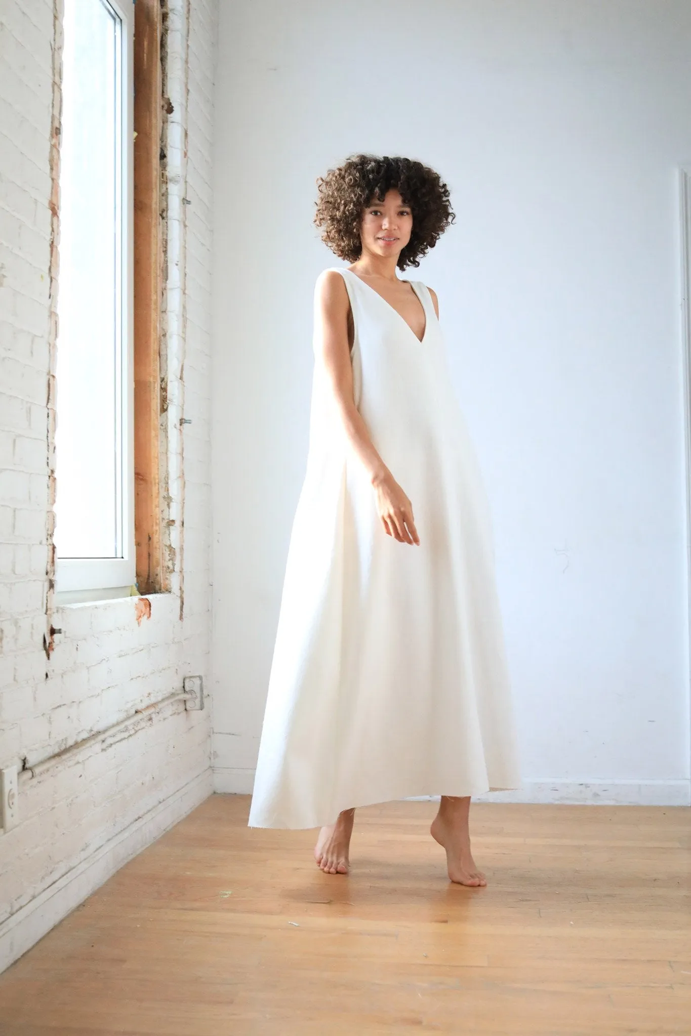Circle Dress, Indigo, Irish Linen