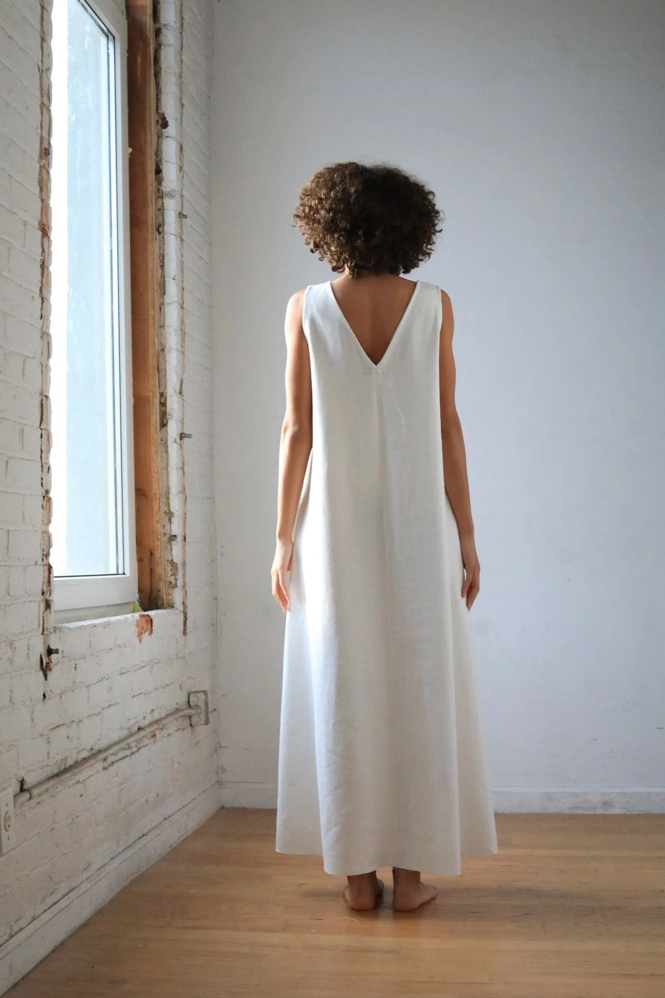 Circle Dress, Indigo, Irish Linen