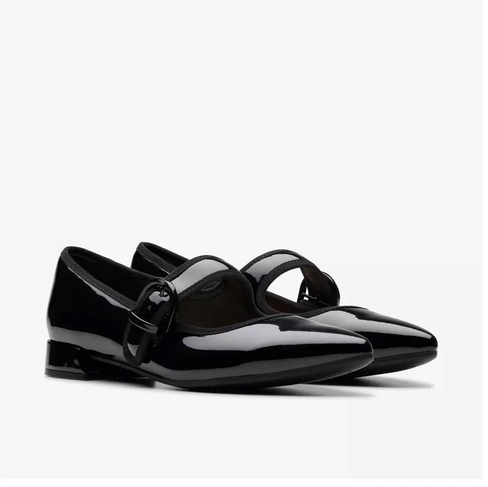 Clarks Women's Natalyn May Black Pat 26180017