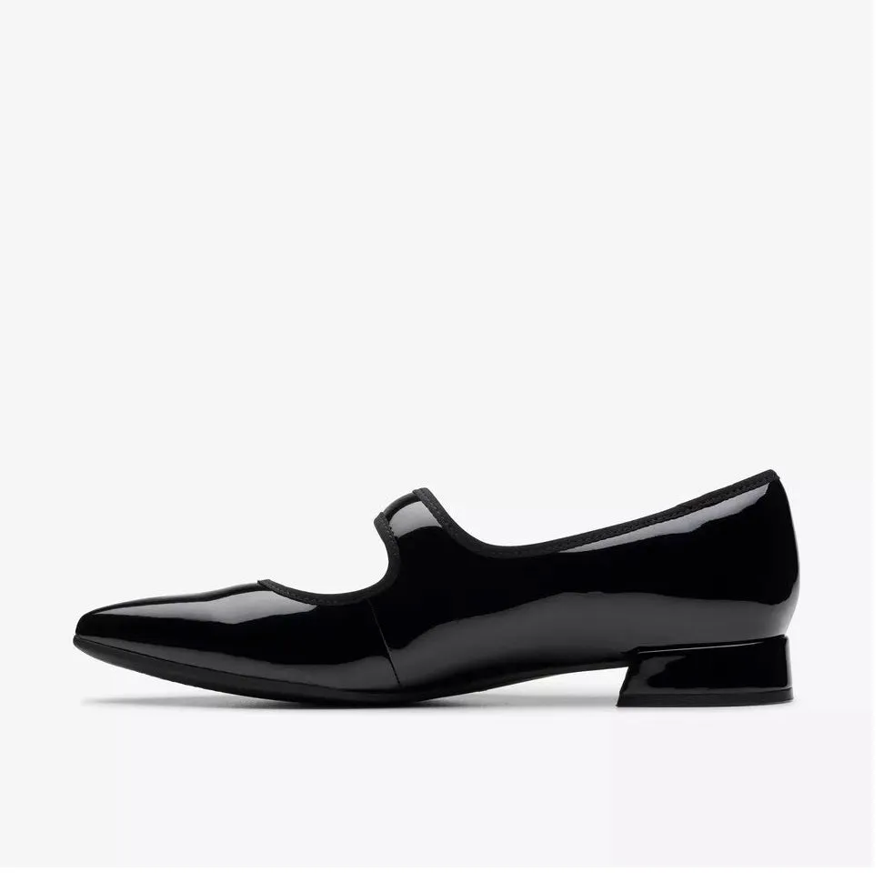 Clarks Women's Natalyn May Black Pat 26180017