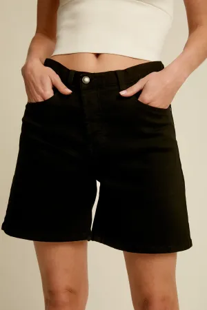 Classic Mom Fit Denim Shorts