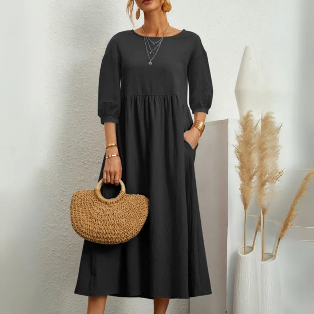 Clea Breathable Elegant Timeless Maxi Dress