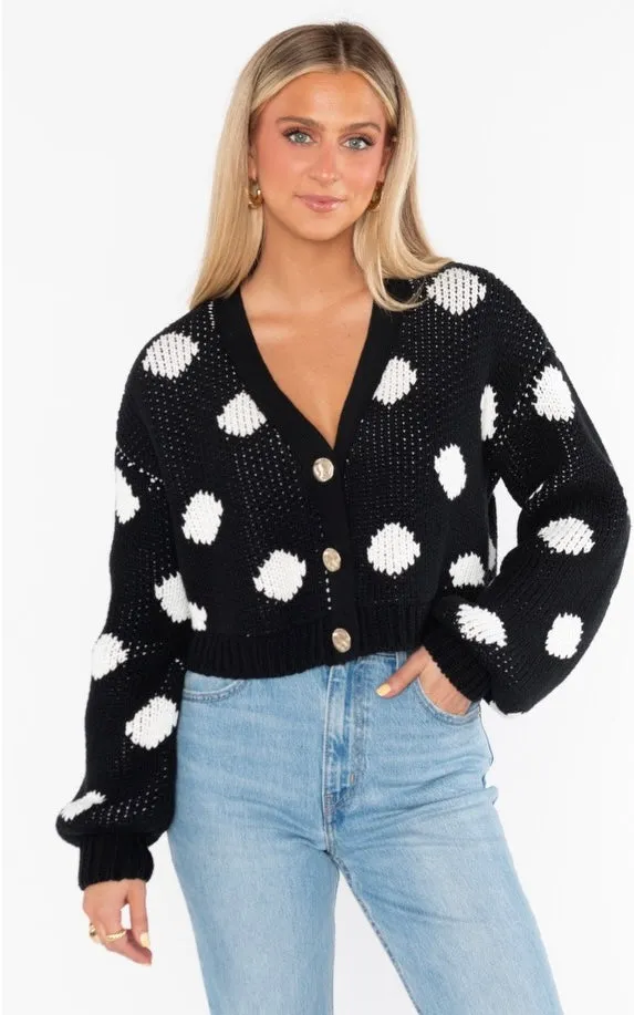 Clemmie Polka Dot Cardigan