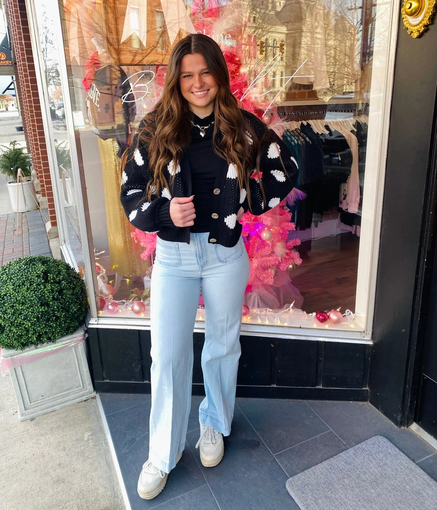 Clemmie Polka Dot Cardigan