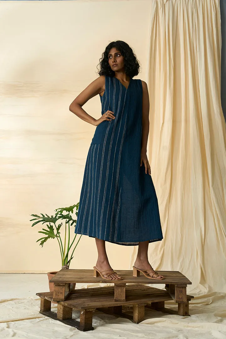 Cobalt Kala Cotton Sleeveless Dress