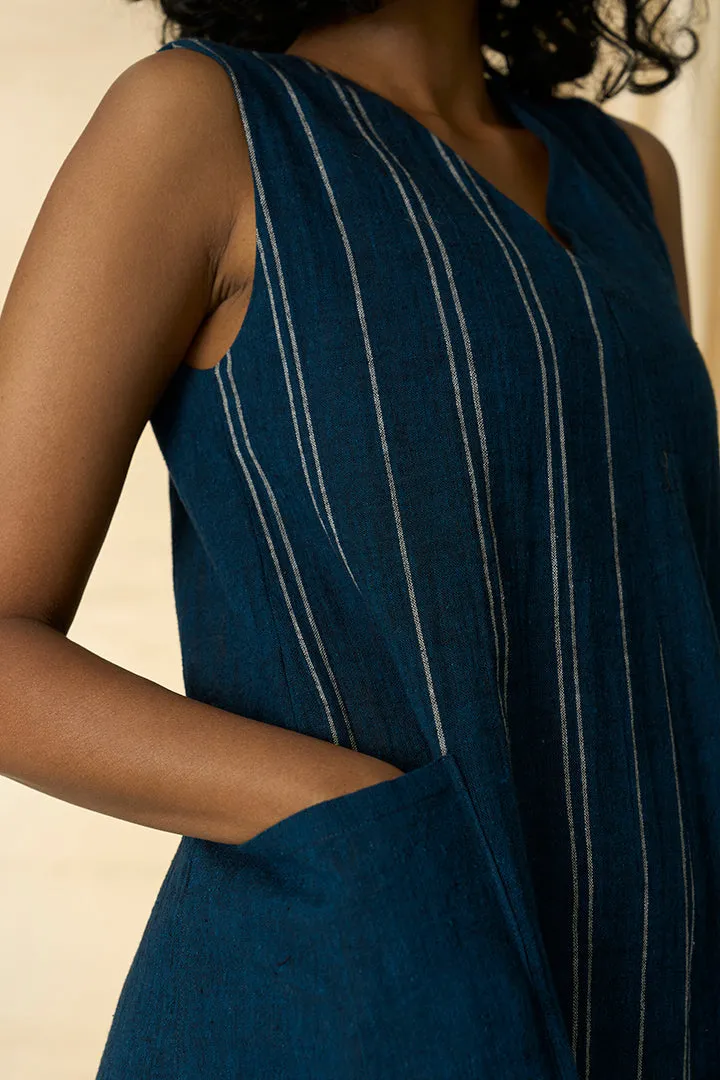 Cobalt Kala Cotton Sleeveless Dress