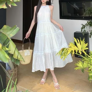 Comfortable and Breathable Maxi Halter Dress for Your Next Vacation