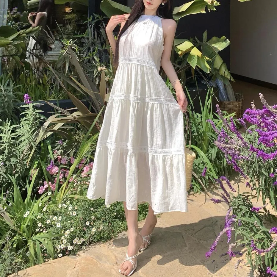 Comfortable and Breathable Maxi Halter Dress for Your Next Vacation