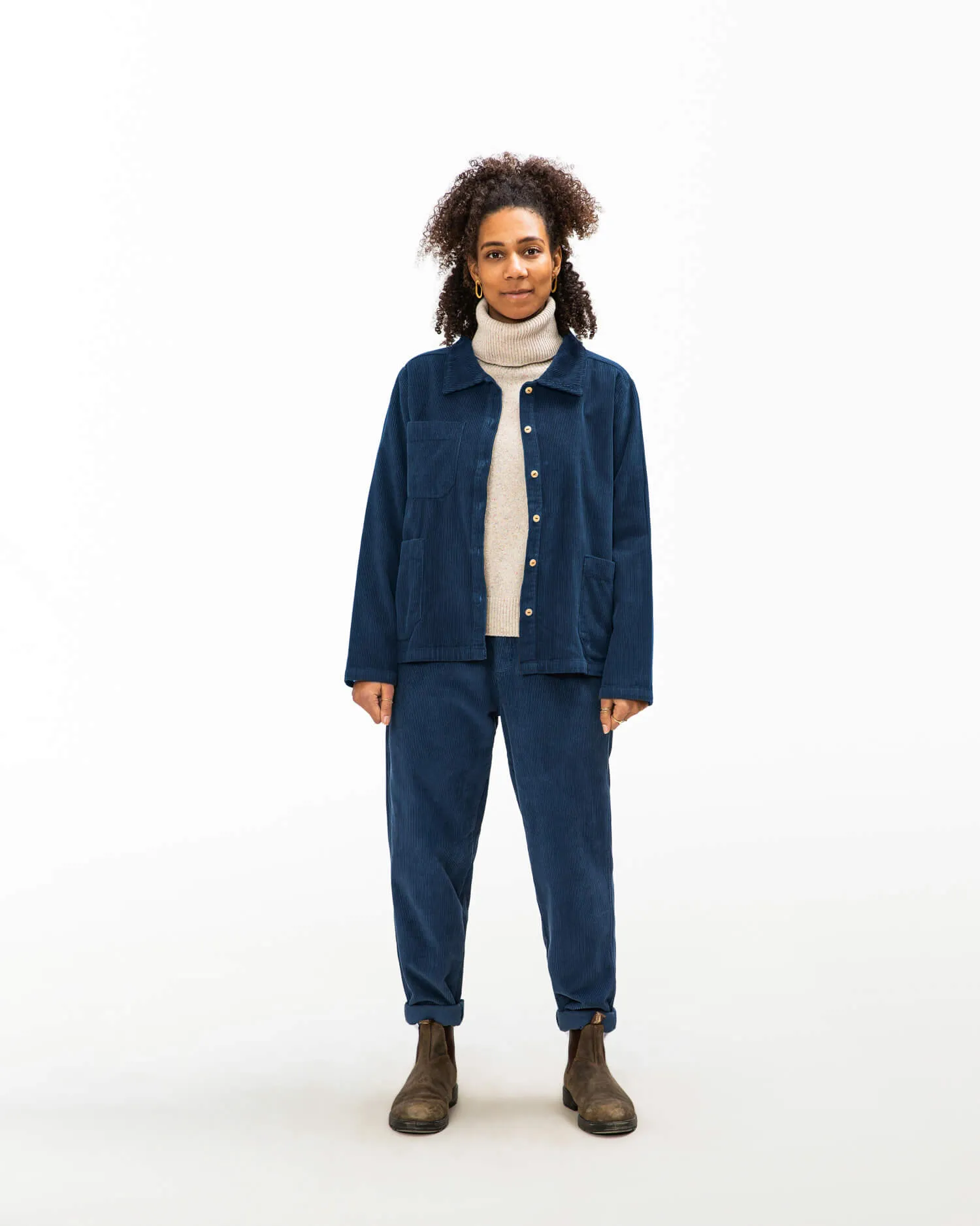 Corduroy Classic Jacket anchor blue