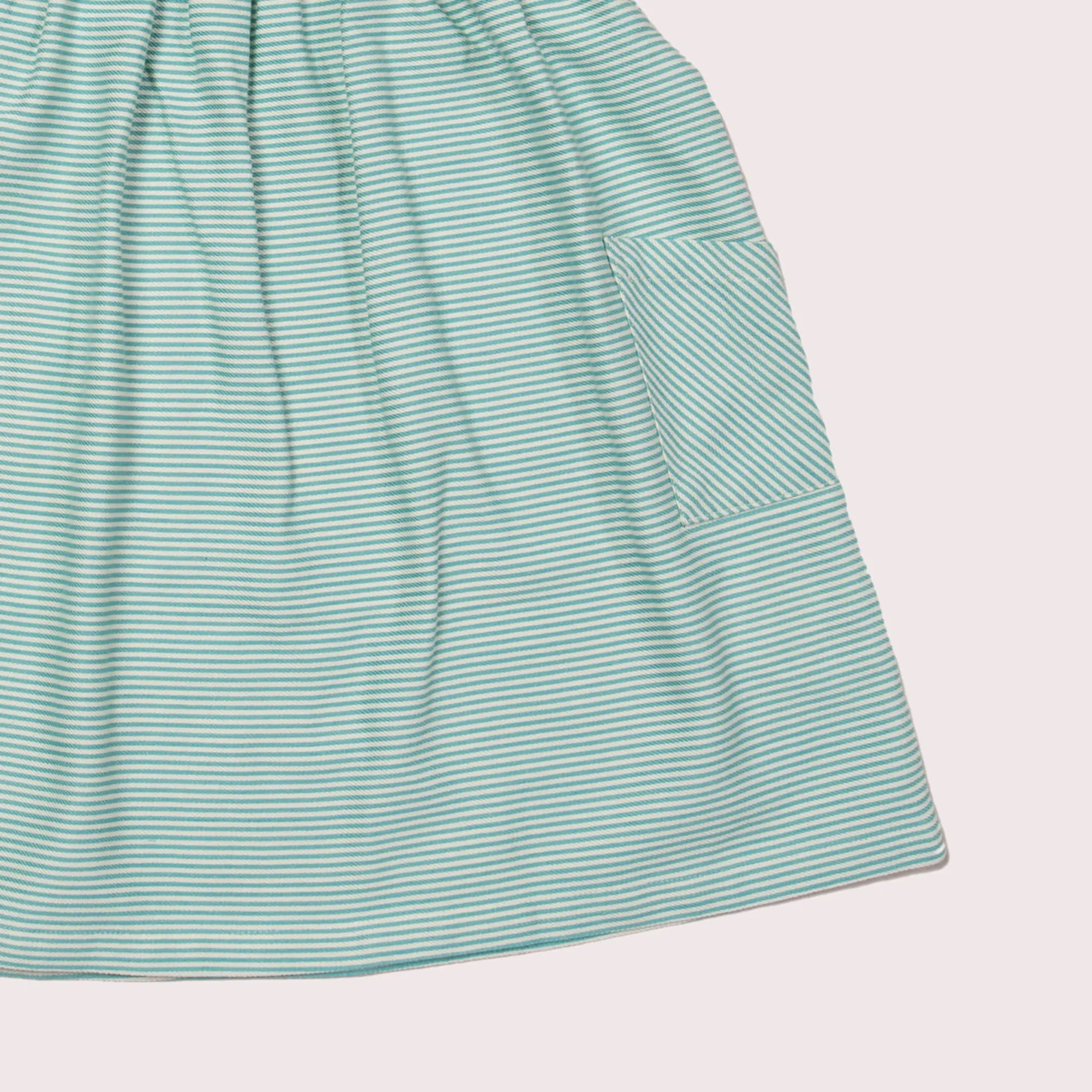 Corn Silk Blue Striped Pinny Dress