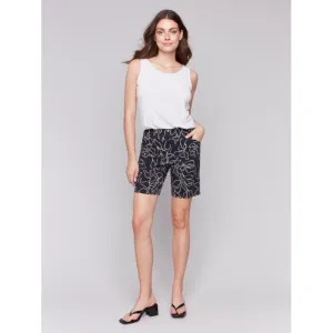 Corolla Printed Pull-On Stretch Shorts