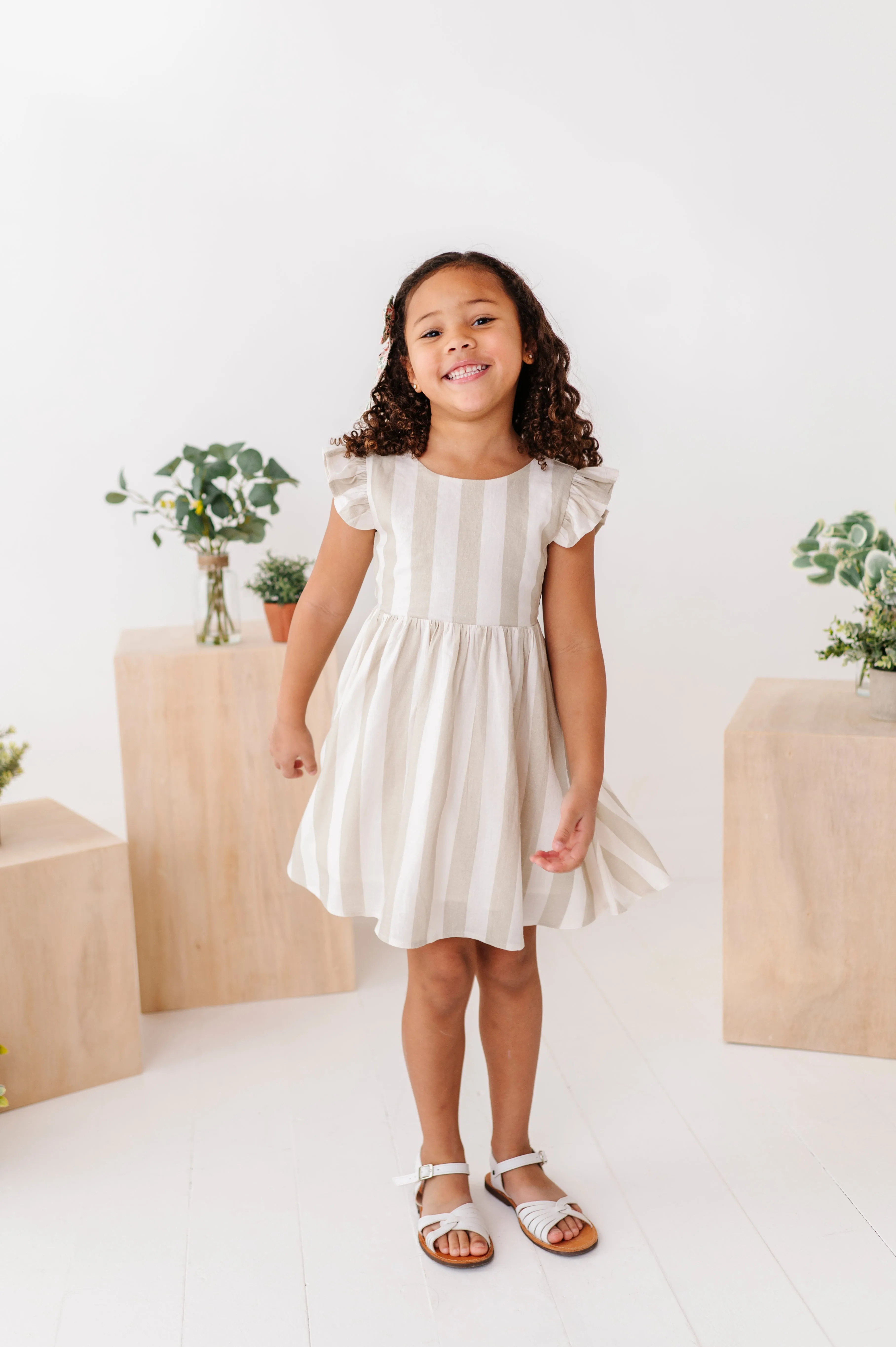 Costal Stripes | Tie Back DRESS