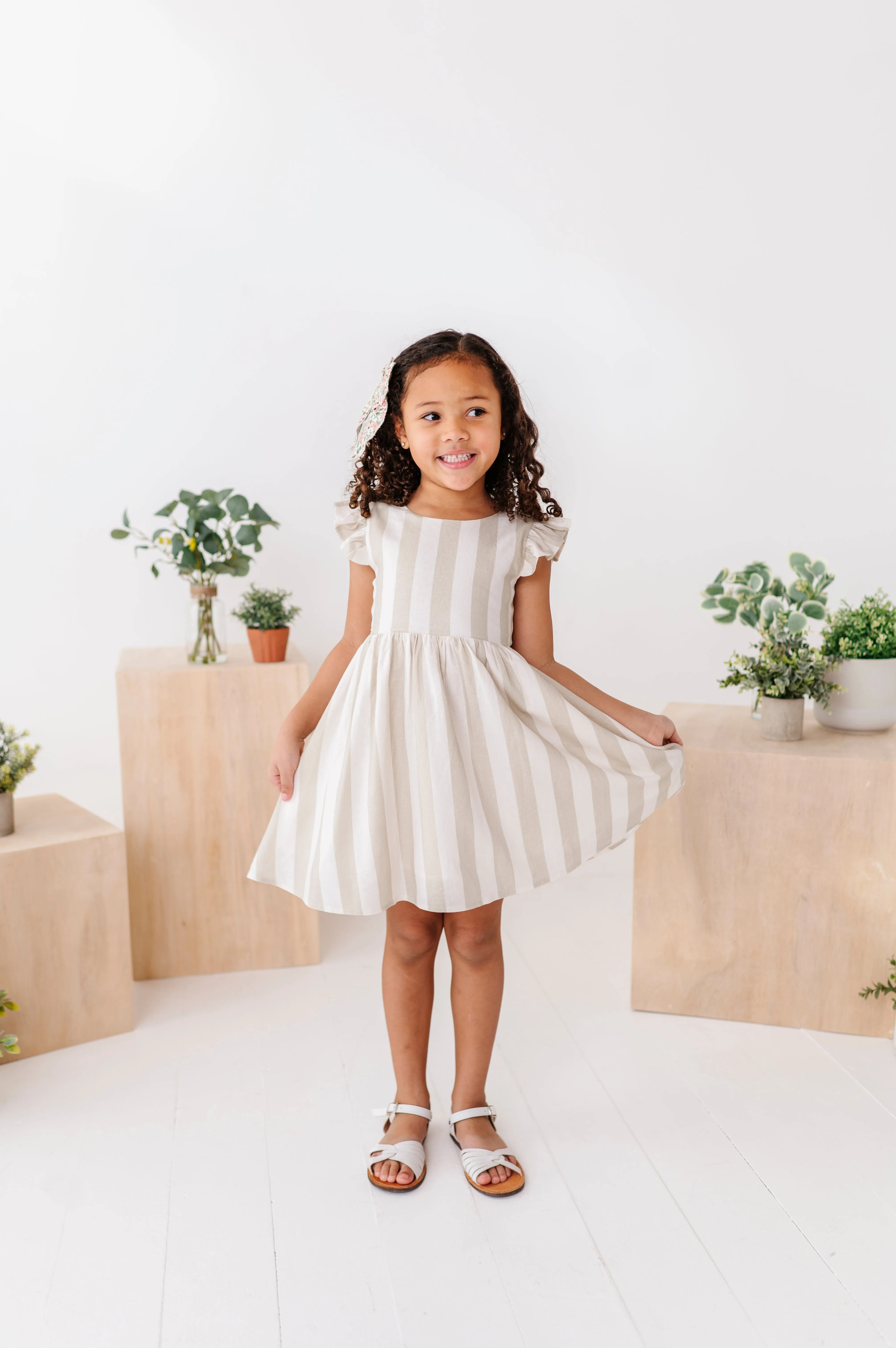 Costal Stripes | Tie Back DRESS