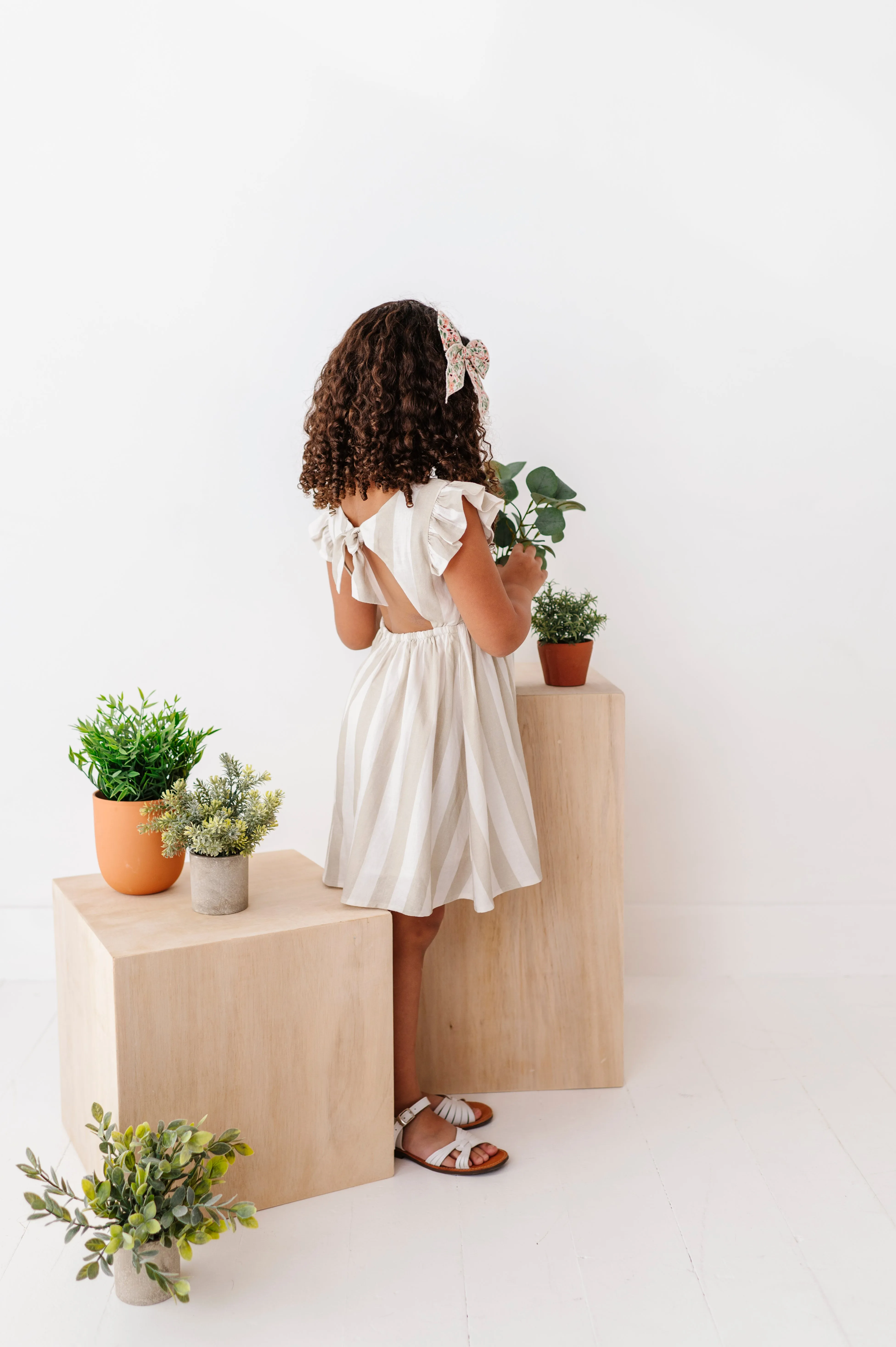 Costal Stripes | Tie Back DRESS