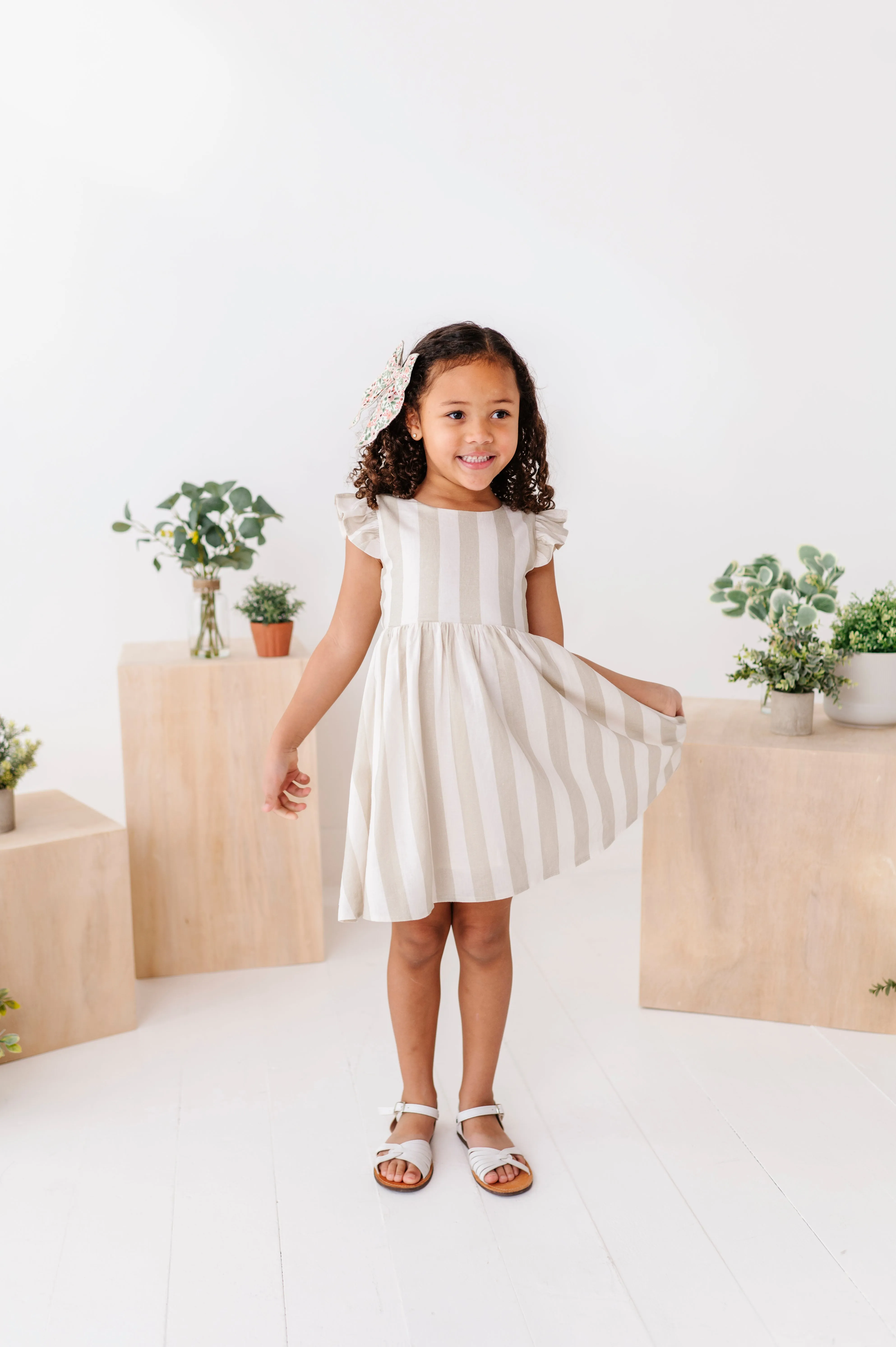 Costal Stripes | Tie Back DRESS