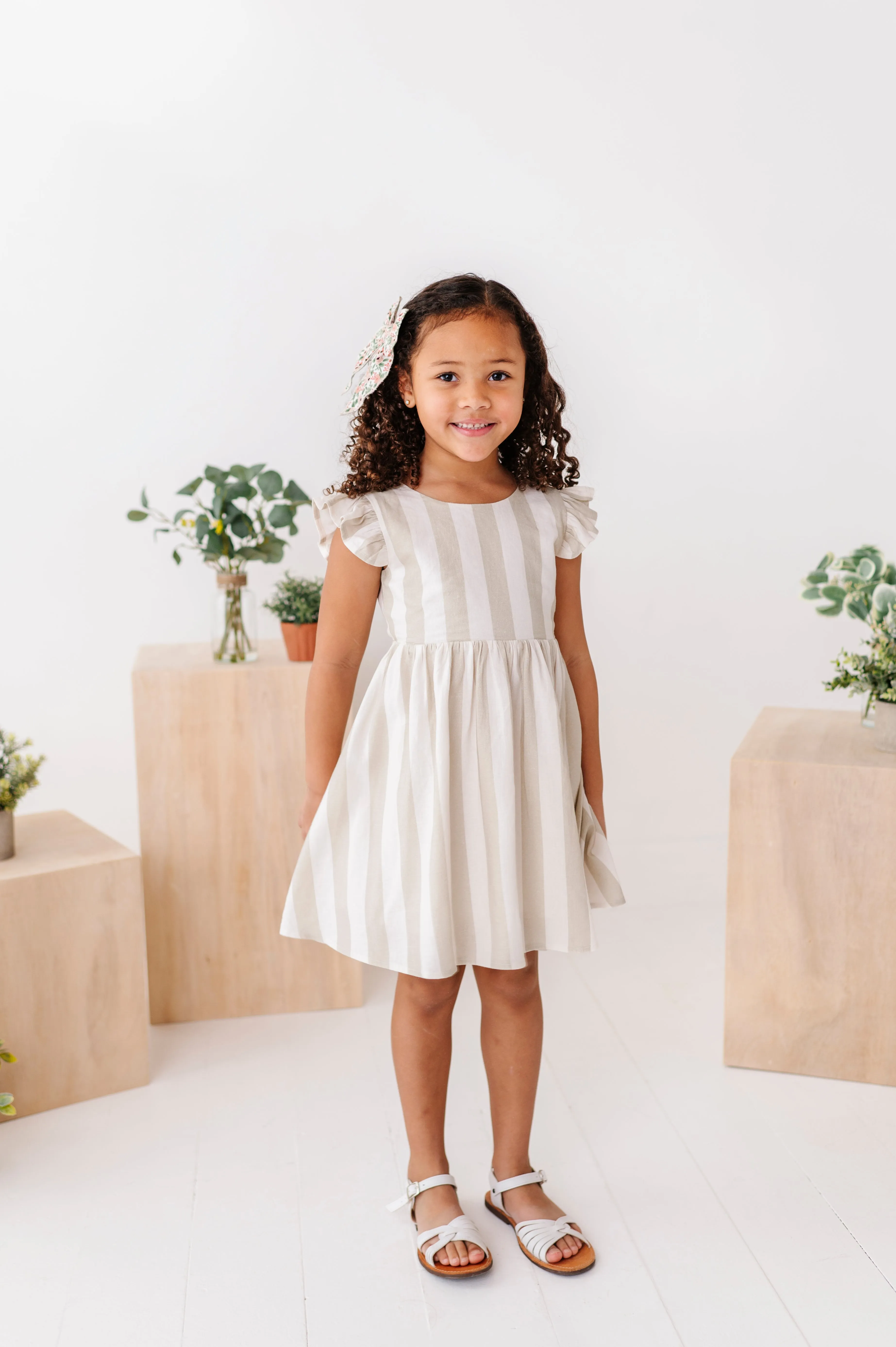 Costal Stripes | Tie Back DRESS