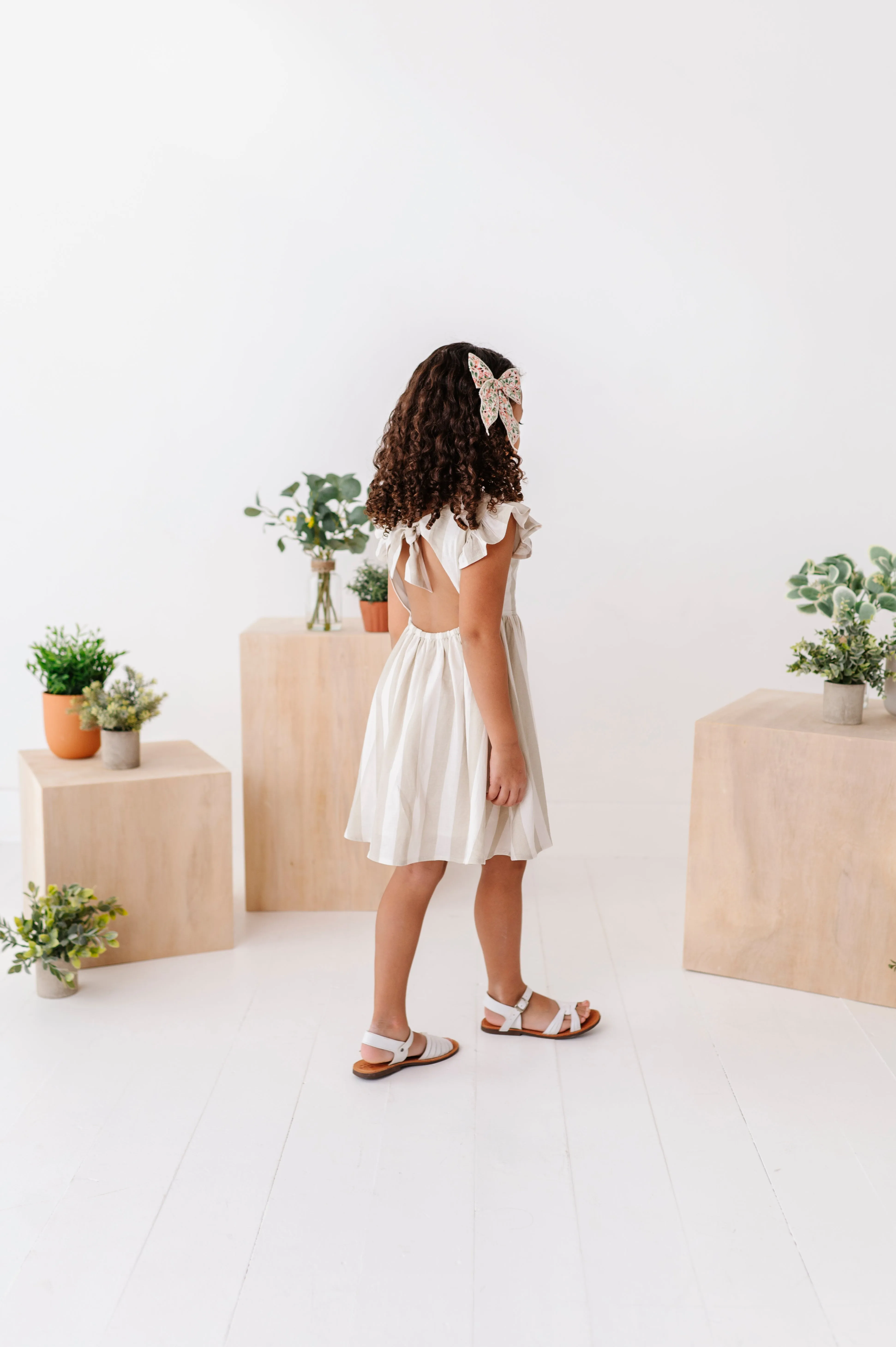 Costal Stripes | Tie Back DRESS