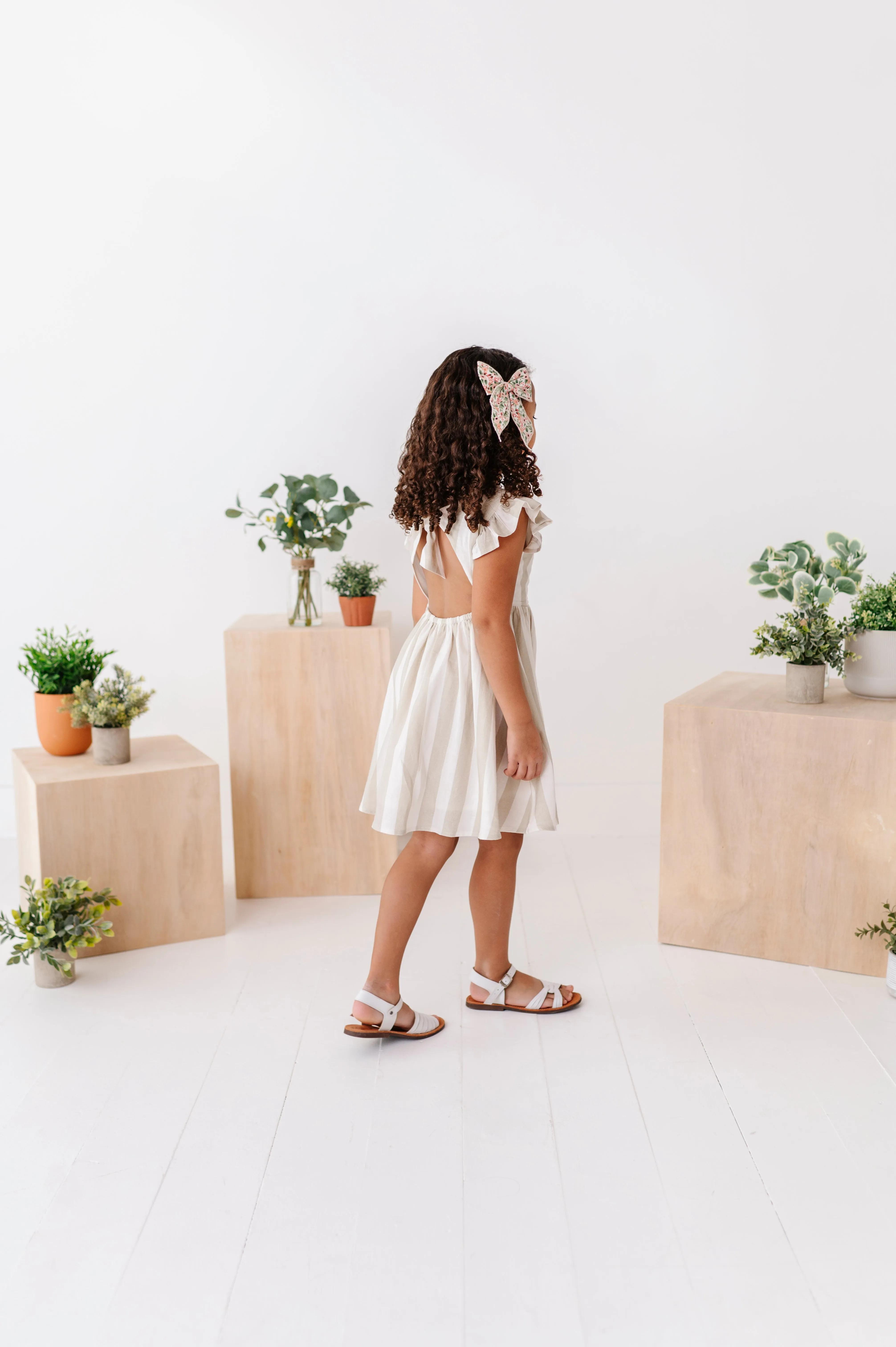 Costal Stripes | Tie Back DRESS