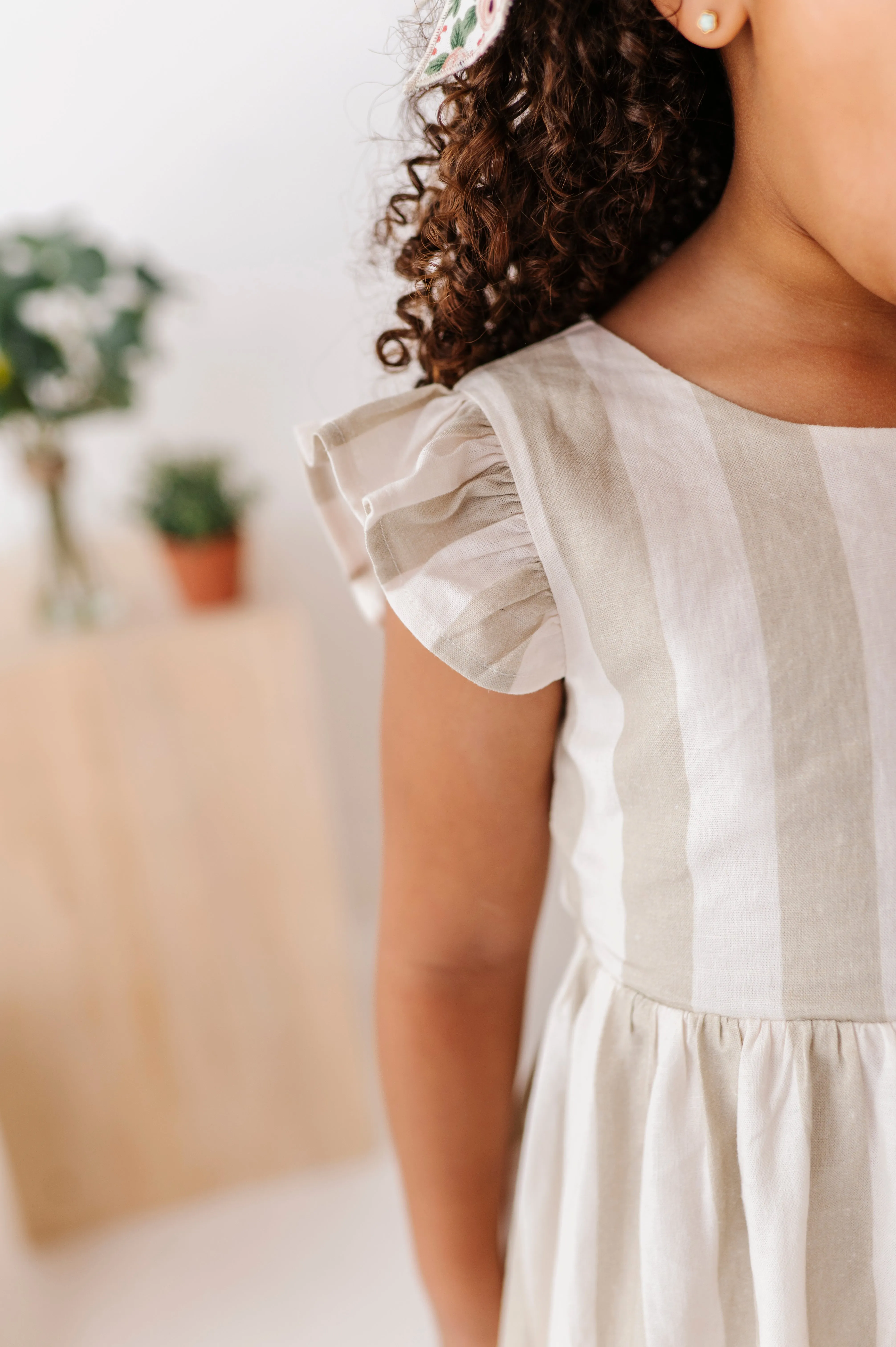Costal Stripes | Tie Back DRESS