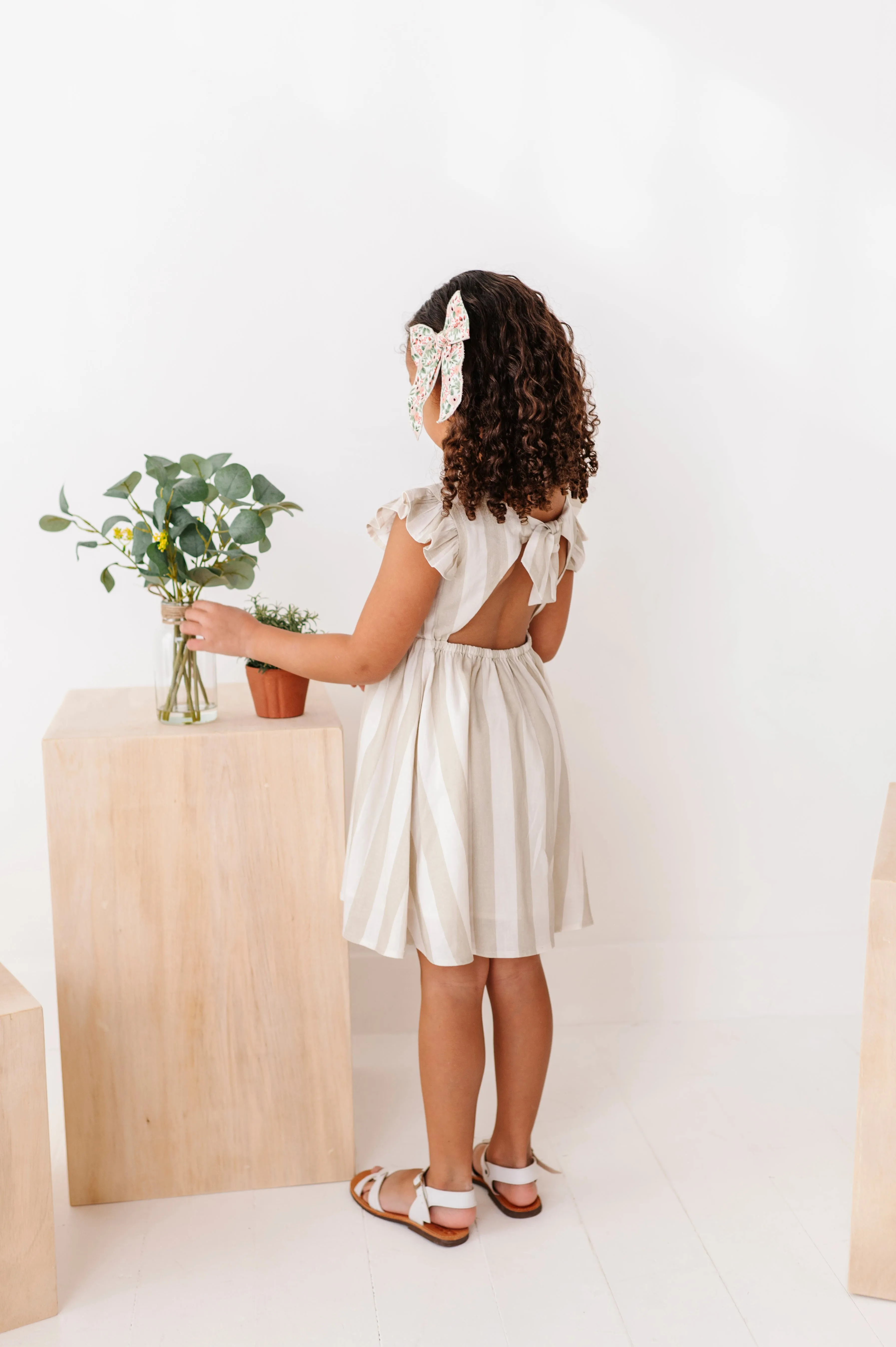 Costal Stripes | Tie Back DRESS