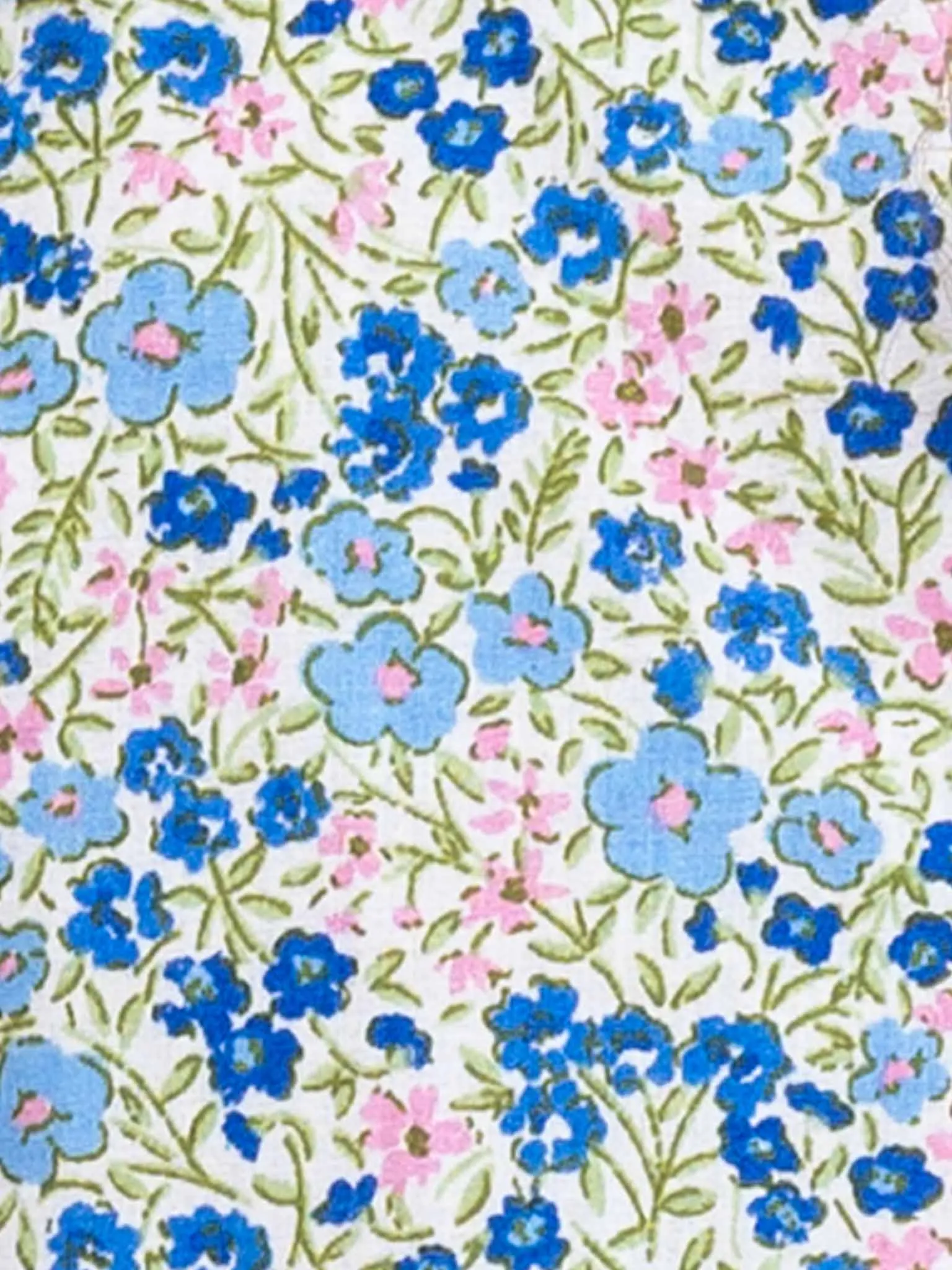 Cottage Flower Puff Sleeve Dress