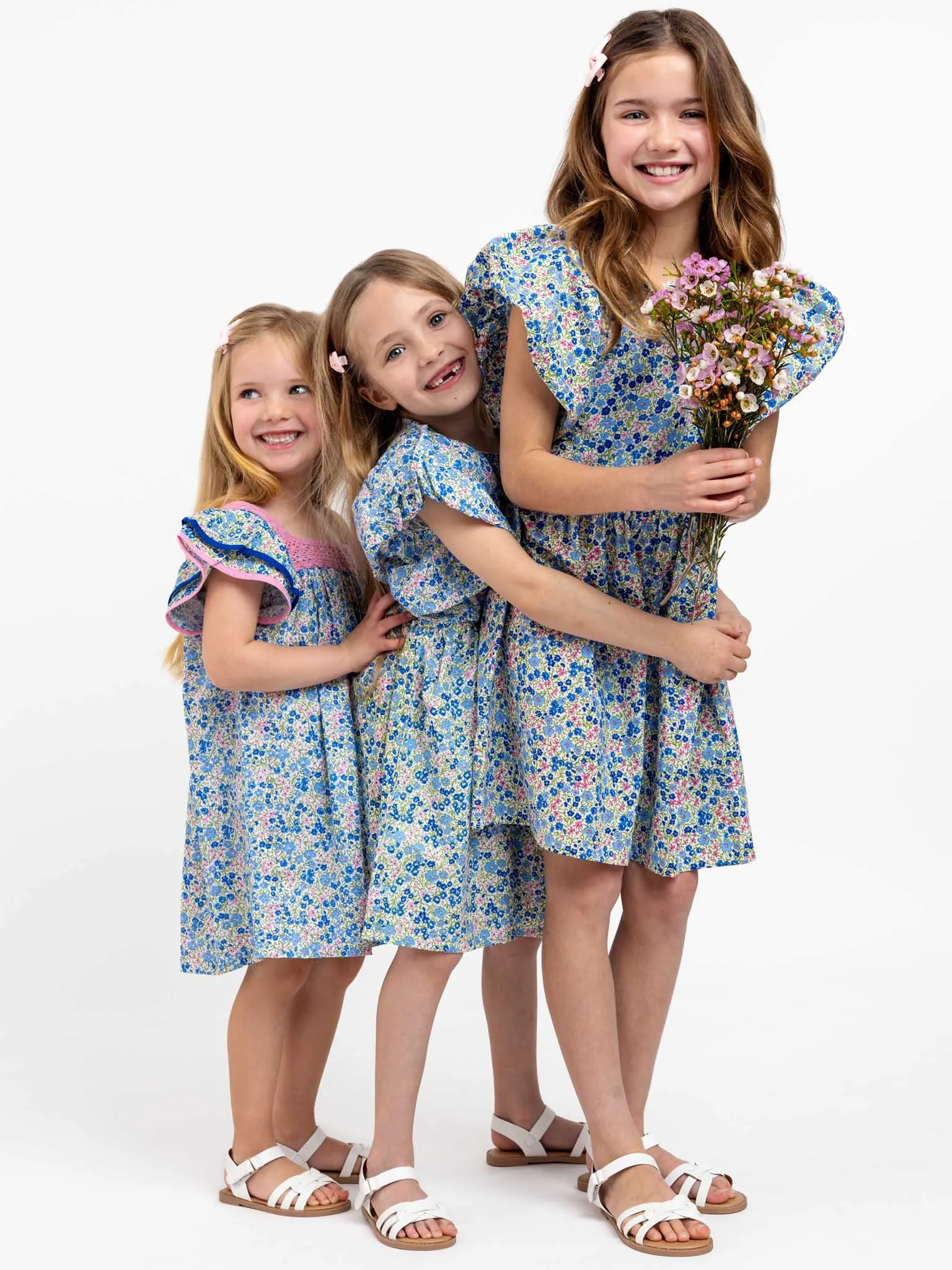 Cottage Flower Puff Sleeve Dress