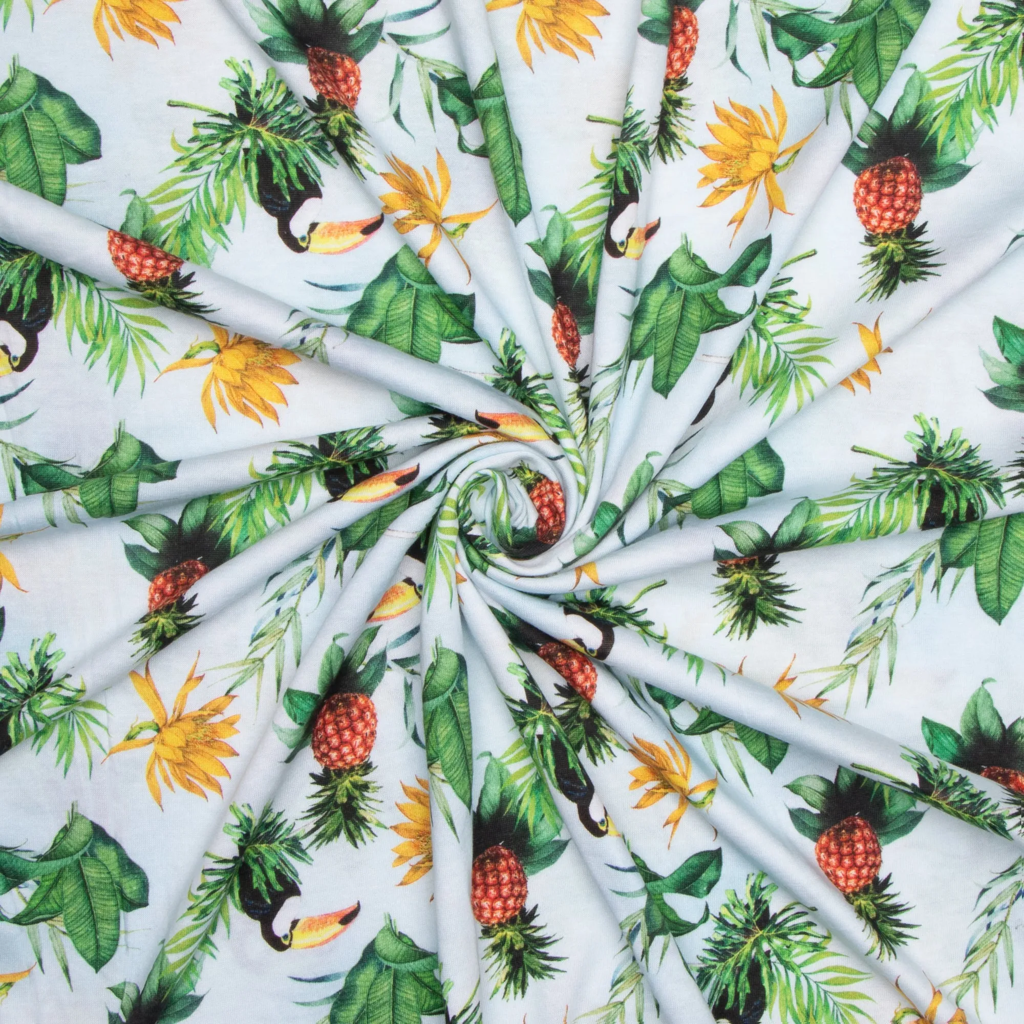 Cotton Knit Macaw Tropical