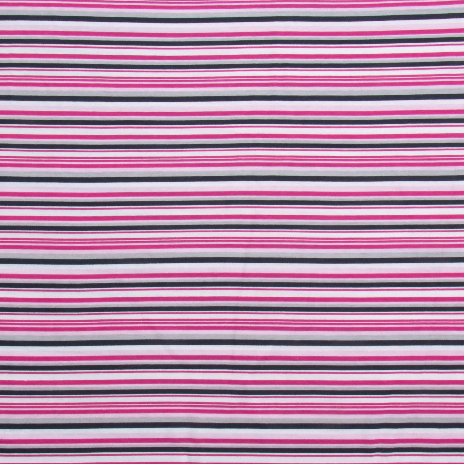 Cotton Knit Raspberry Stripe