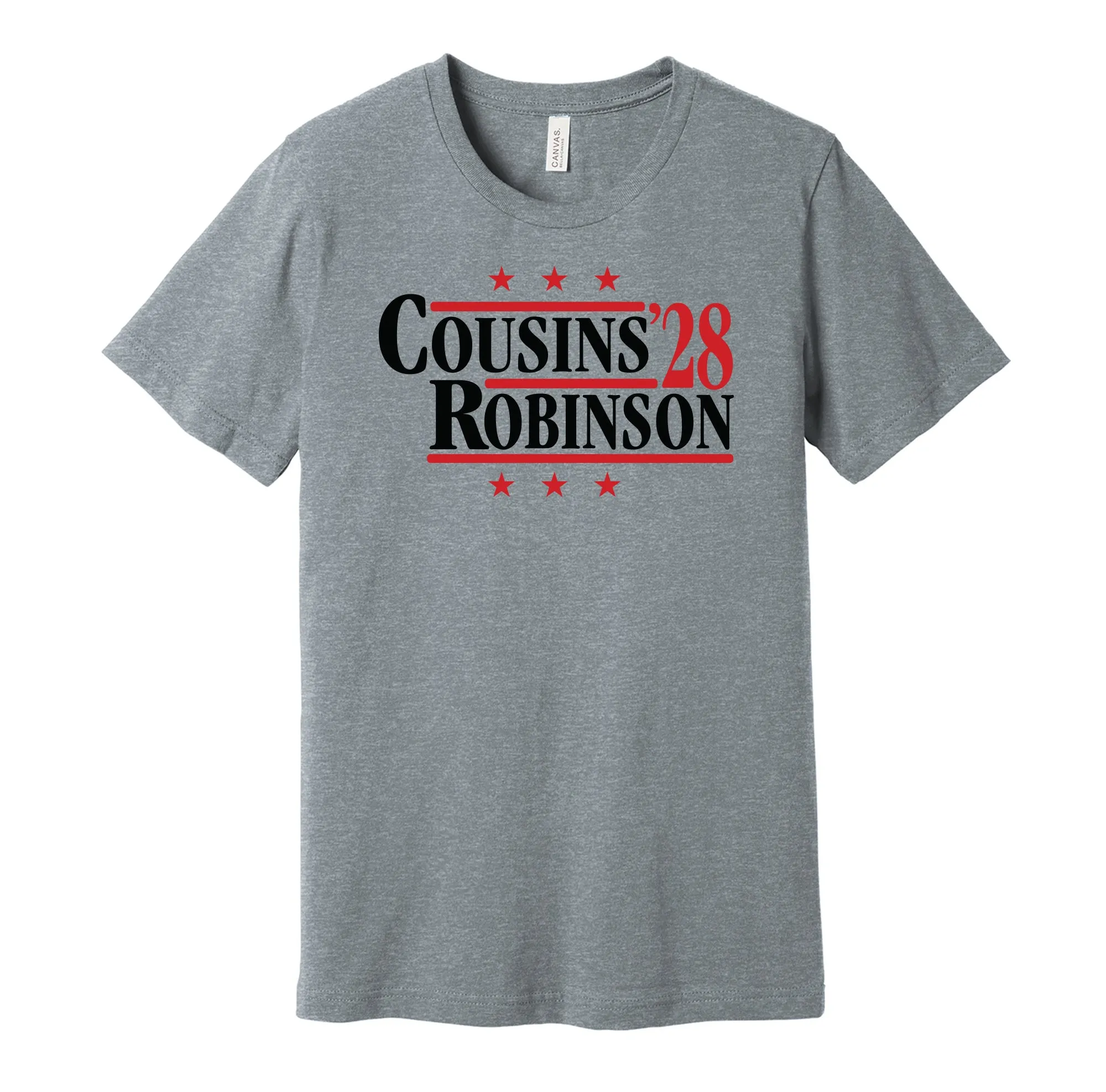 Cousins & Robinson '28 - Atlanta Football Political Campaign Parody T-Shirt - Hyper Than Hype Shirts