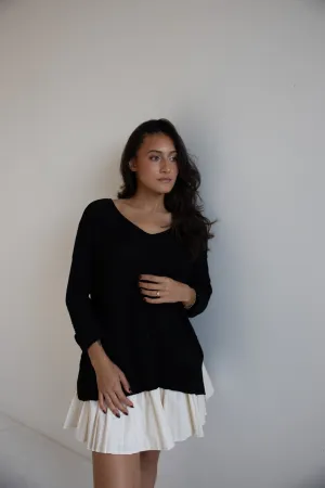 Cozy Chic Knit Sweater in Black-Final Sale