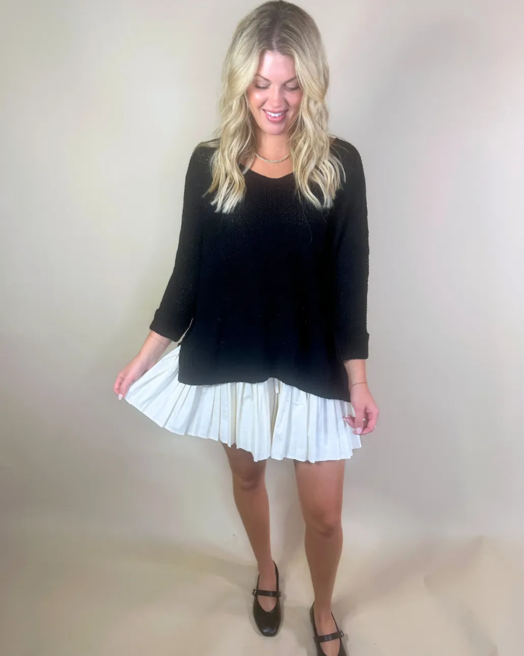 Cozy Chic Knit Sweater in Black-Final Sale