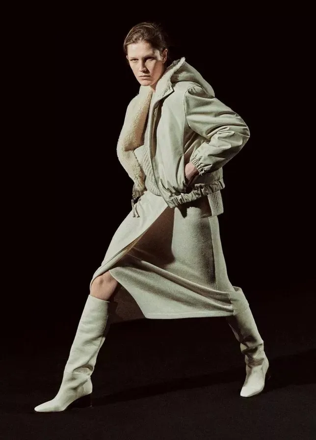 Cozy Wrap Skirt in Heather Ceramic