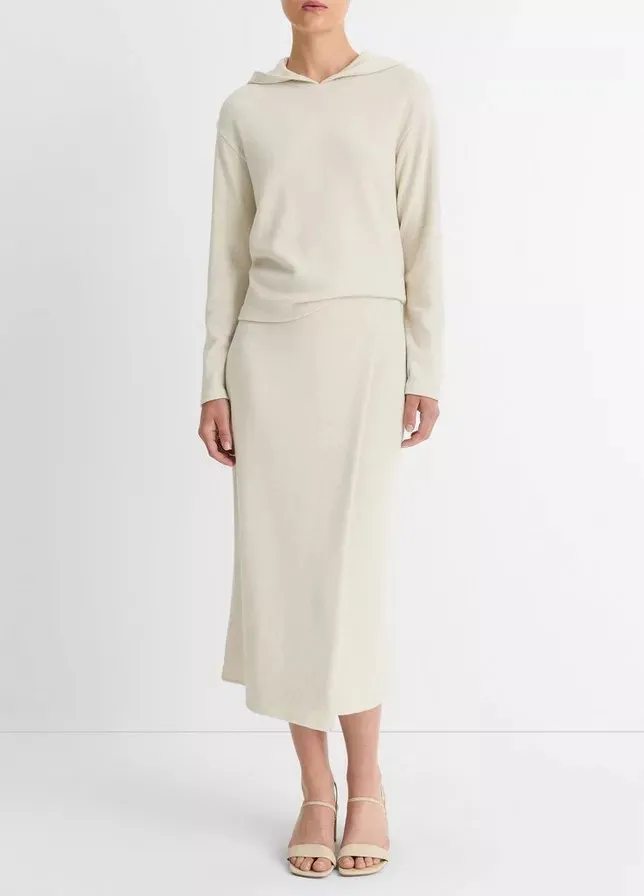 Cozy Wrap Skirt in Heather Ceramic